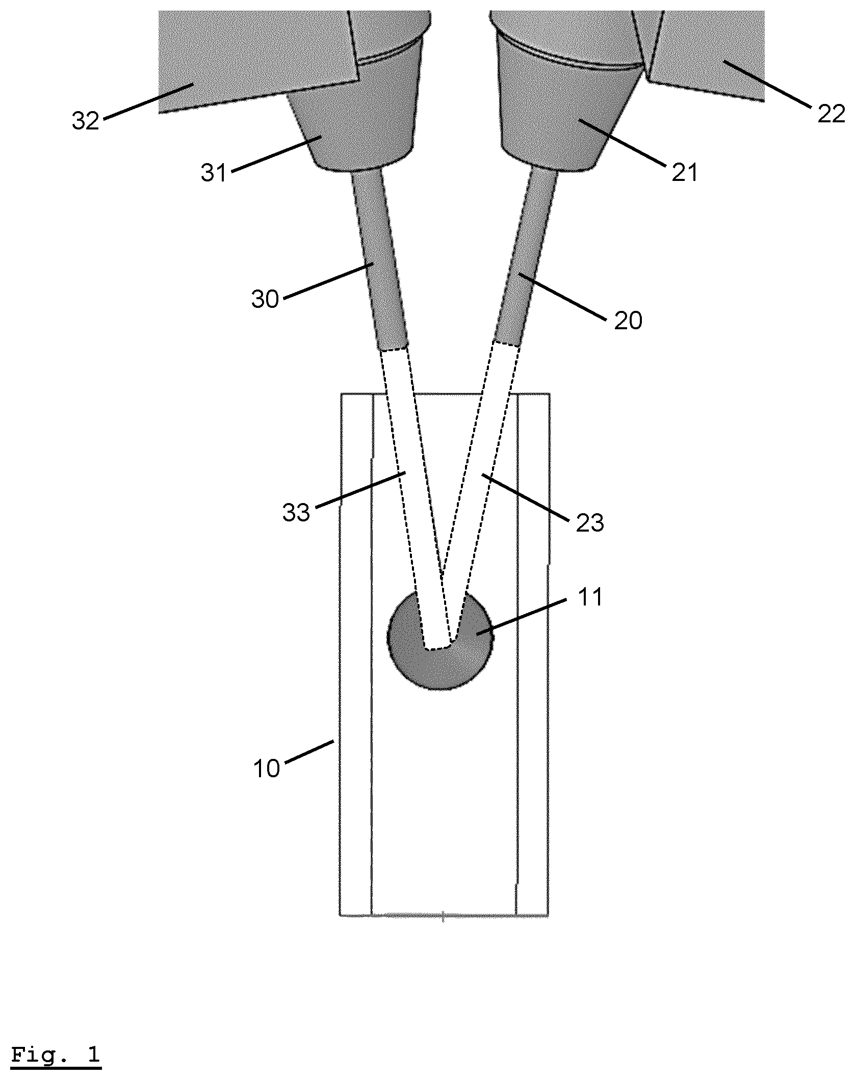 Patent US12311318 Figure 1 – Potting process and apparatus