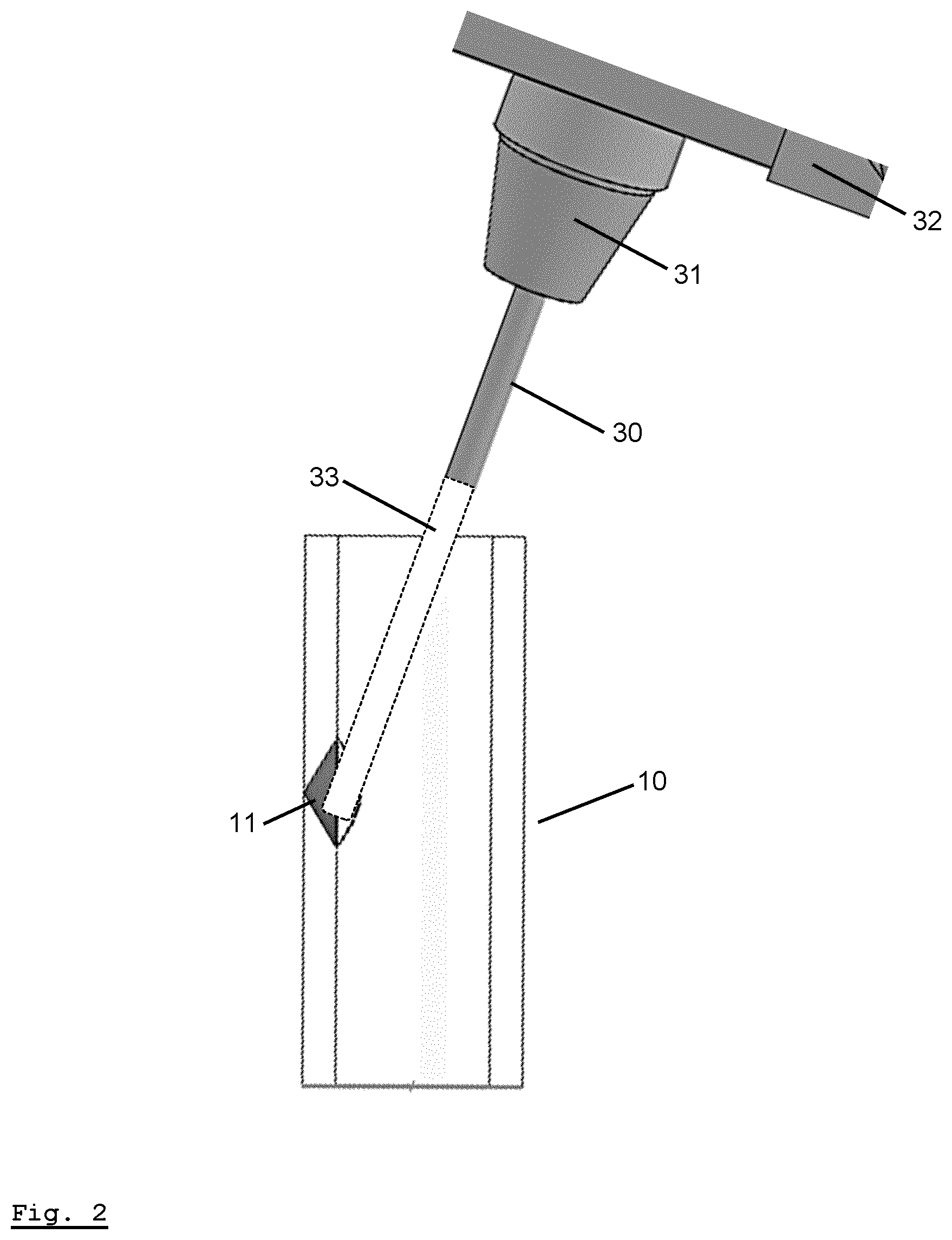 Patent US12311318 Figure 2 – Potting process and apparatus