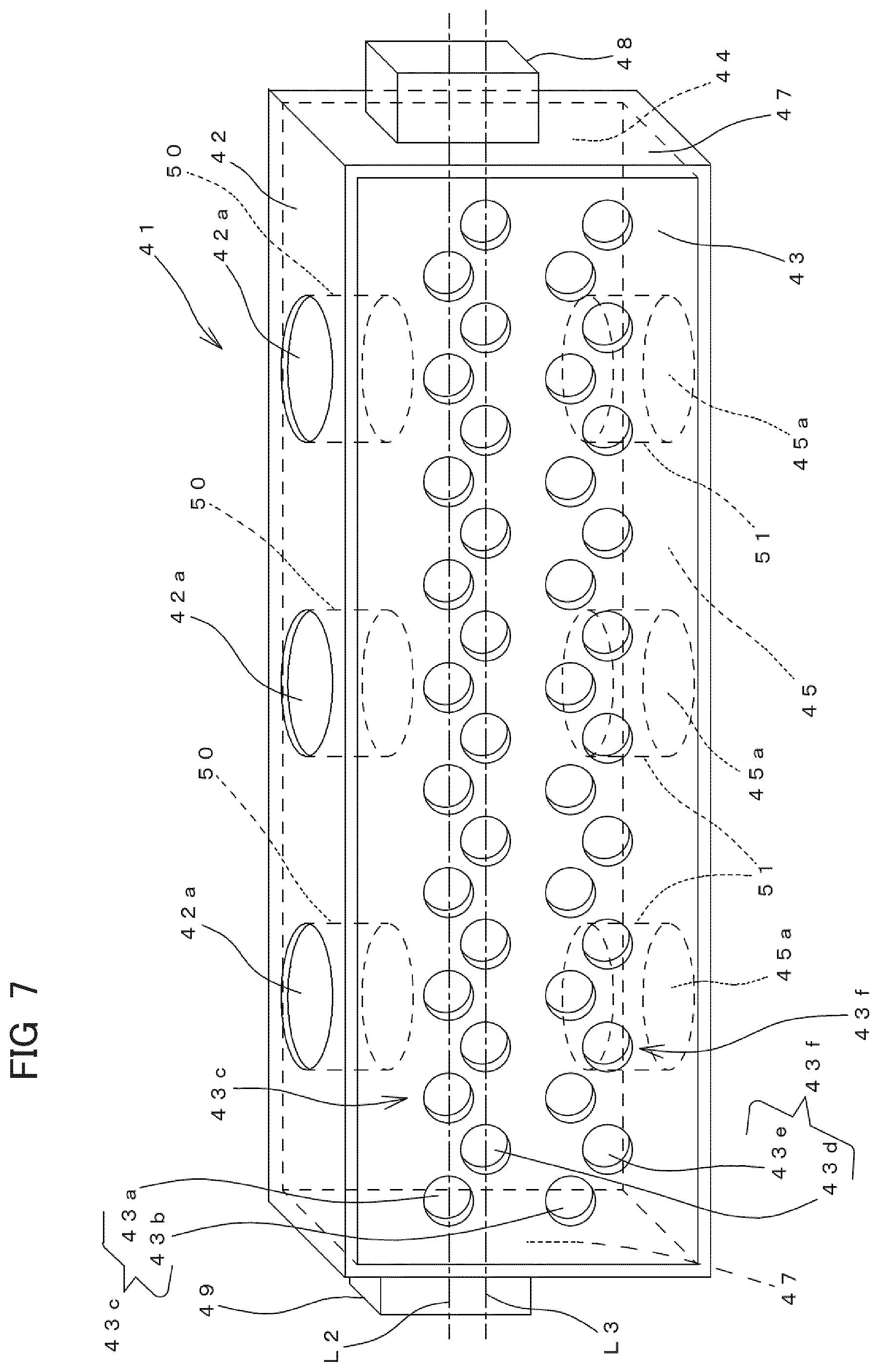 Patent US12311319 Figure 7 – Filtration membrane unit, holder holding same, filtration system including filtration membrane unit and holder, and filtration treatment apparatus including plurality of filtration systems