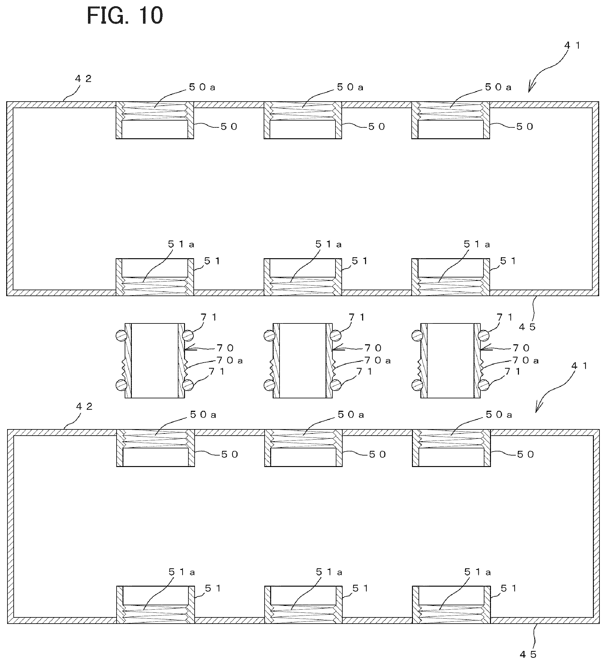 Patent US12311319 Figure 10 – Filtration membrane unit, holder holding same, filtration system including filtration membrane unit and holder, and filtration treatment apparatus including plurality of filtration systems