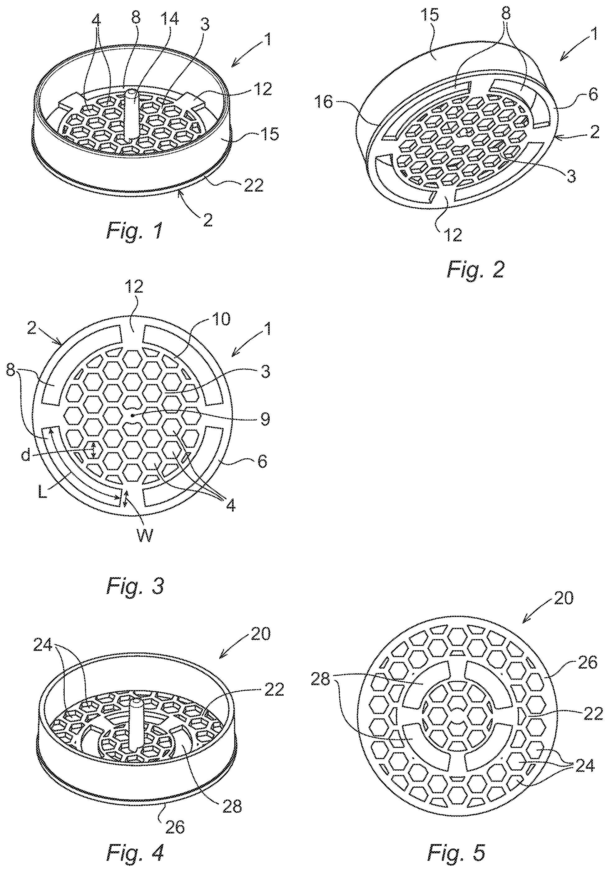 Patent US12311323 Figure 1 – Device for improving mixing of a liquid and a powdered substance