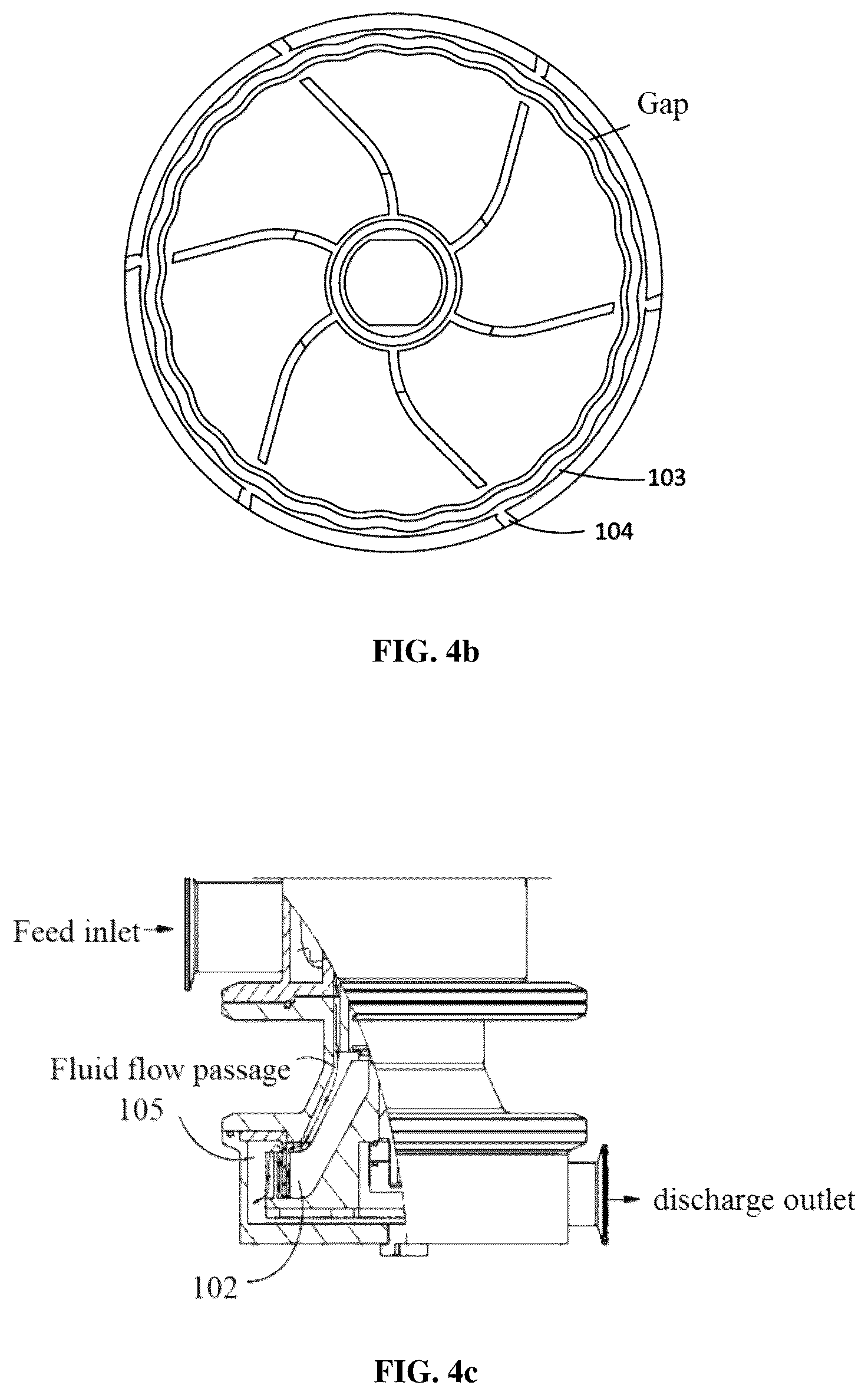 Patent US12311325 Figure 7 – Impeller assembly for dispersing solid in liquid utilizing curved baffle plate and solid-liquid mixing device using impeller assembly