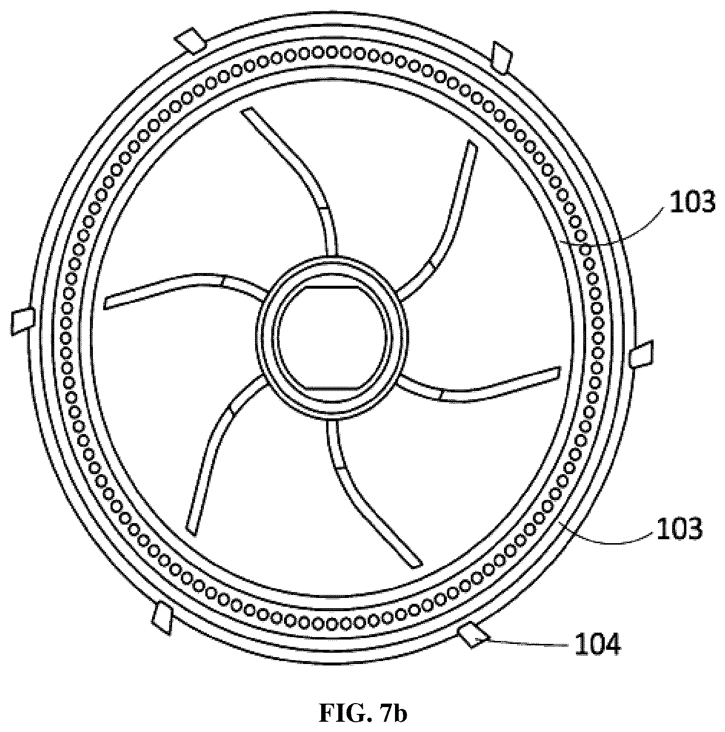 Patent US12311325 Figure 12 – Impeller assembly for dispersing solid in liquid utilizing curved baffle plate and solid-liquid mixing device using impeller assembly