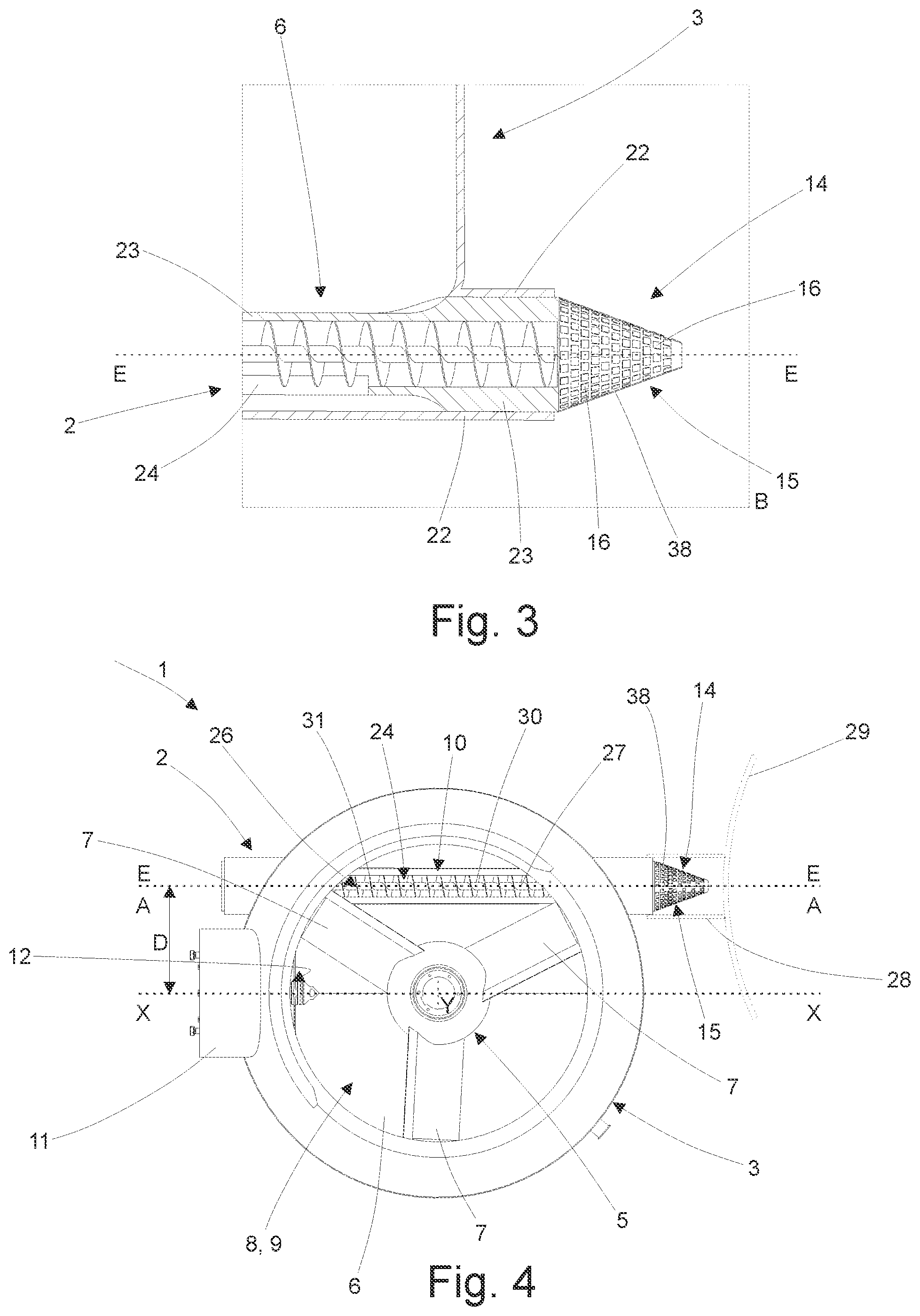 Patent US12311334 Figure 2 – Method for emptying a device for producing granules or extrudates