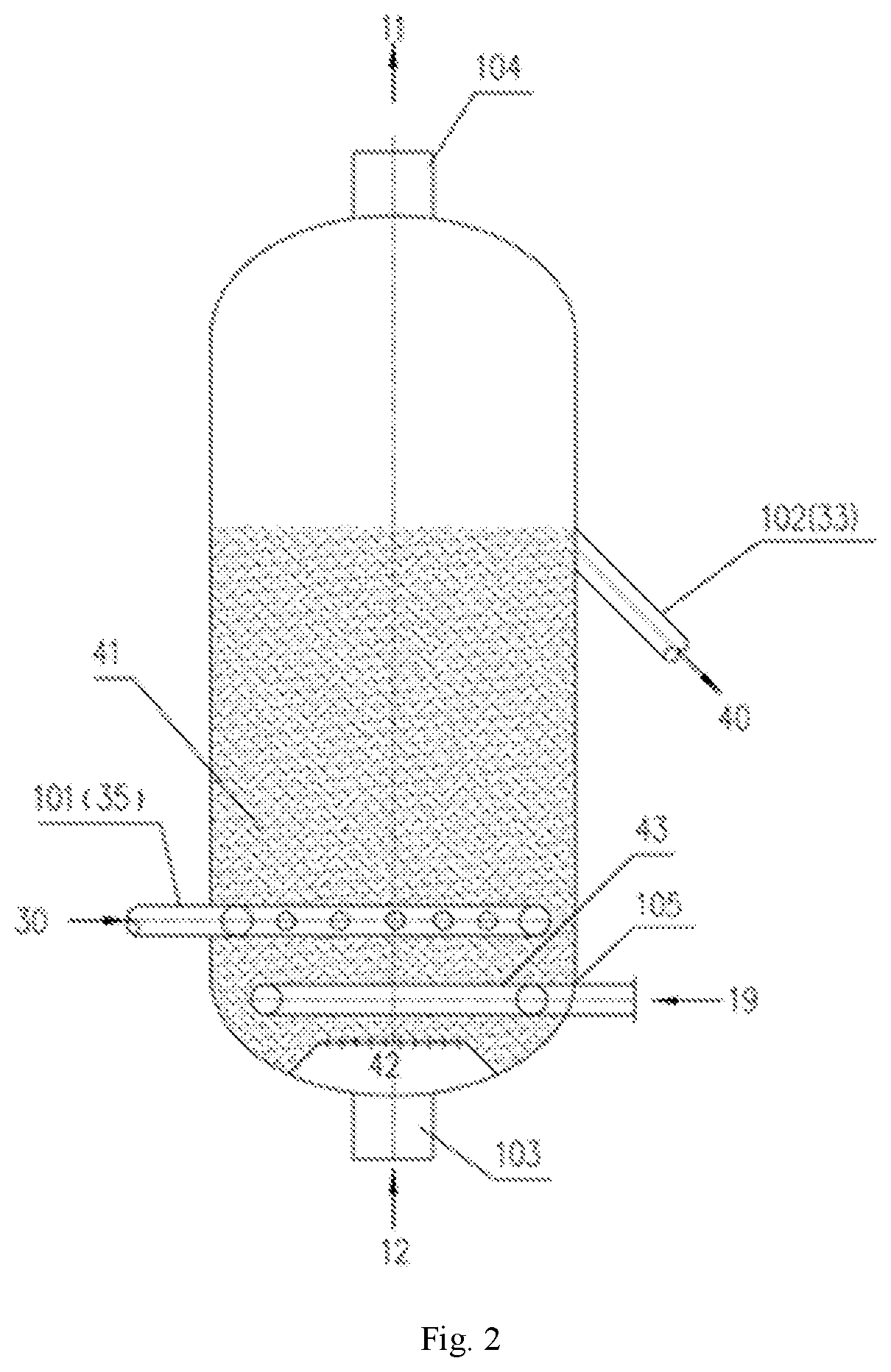 Patent US12311348 Figure 2 – Catalyst pre-hydrocarbon pooling method and device therefor