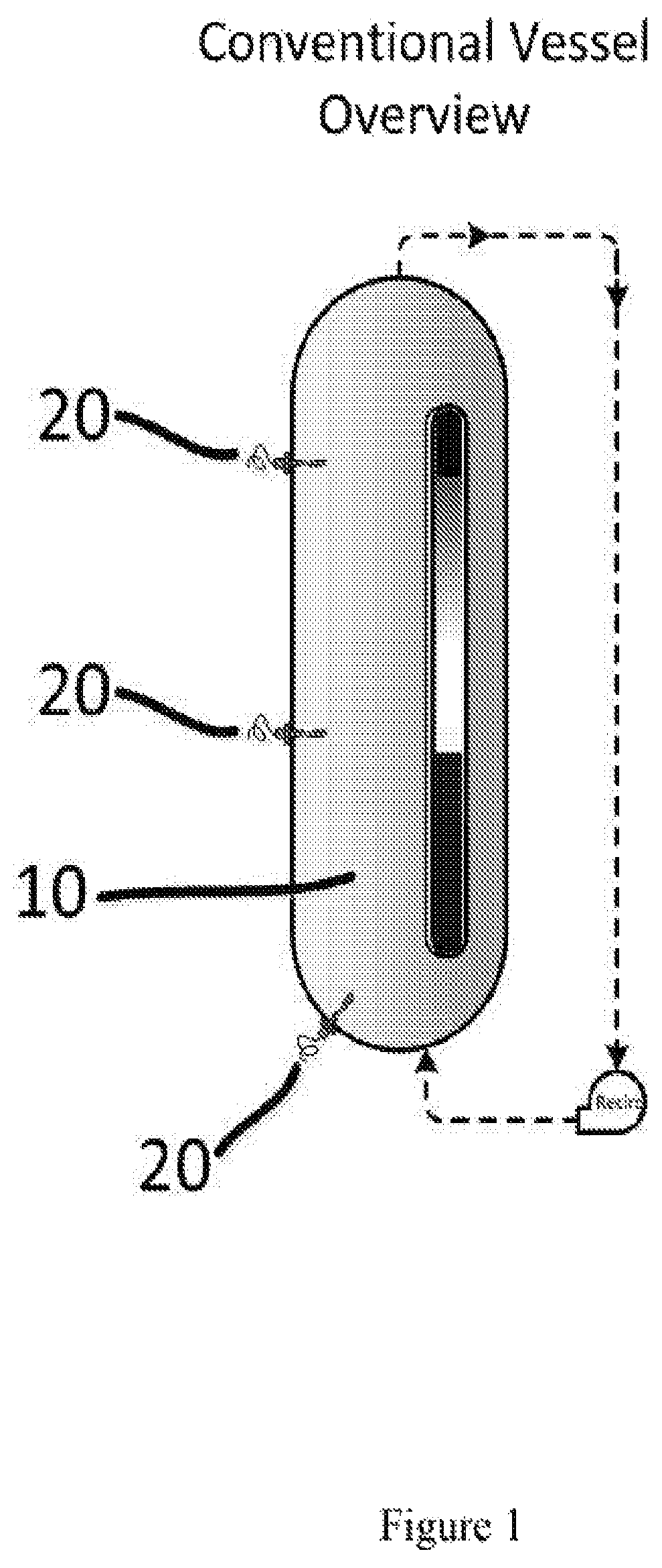 Patent US12311349 Figure 1 – System and method for regenerating and restoring kinetic properties of resin