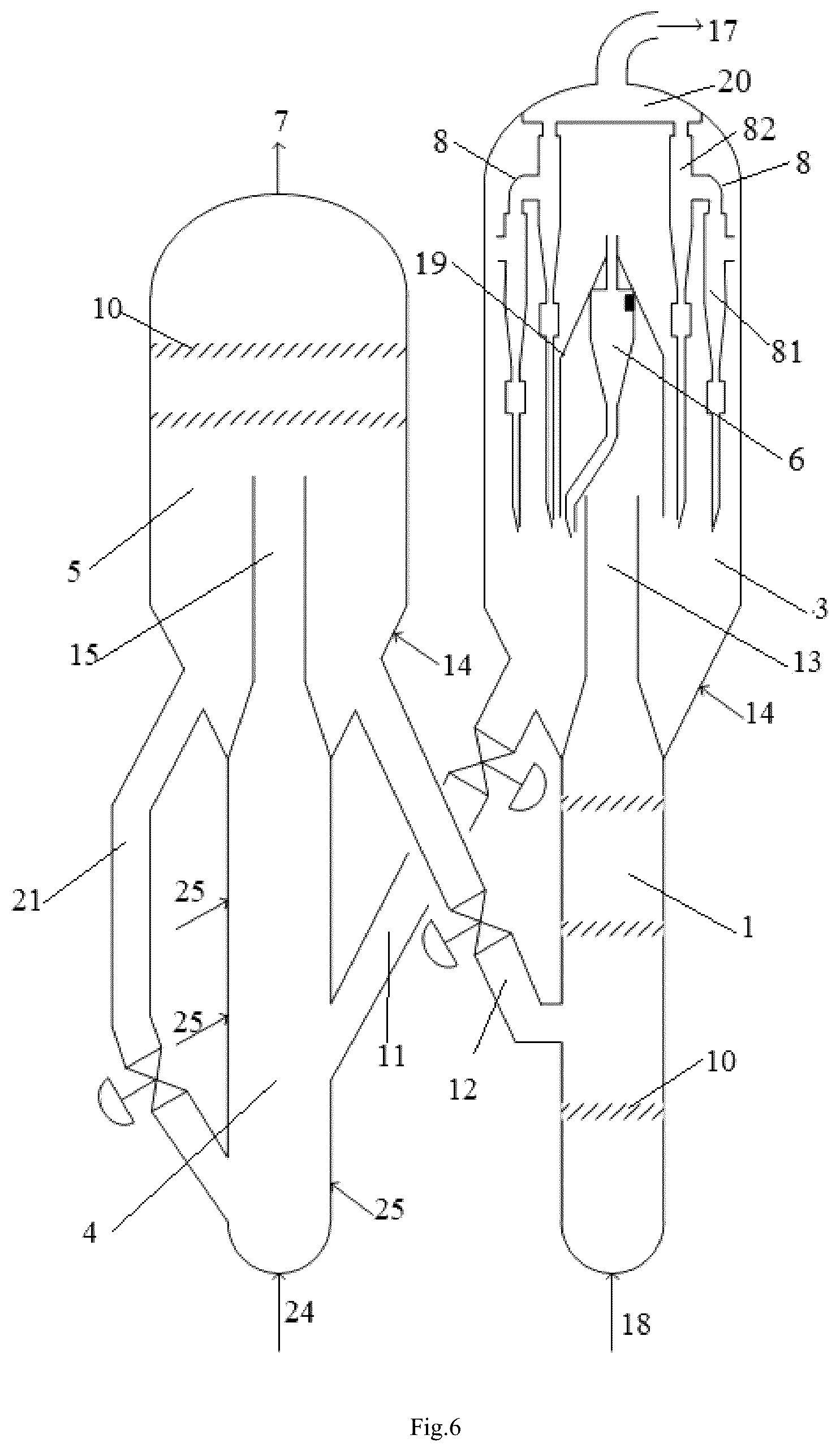 Patent US12311350 Figure 5 – Alkane catalytic dehydrogenation reaction device and catalyst regeneration device