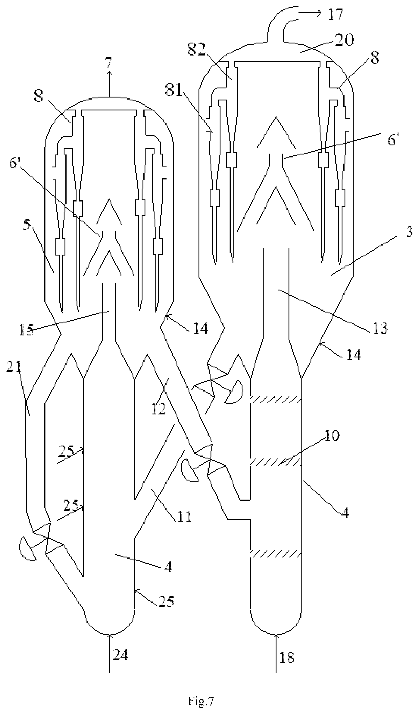 Patent US12311350 Figure 6 – Alkane catalytic dehydrogenation reaction device and catalyst regeneration device