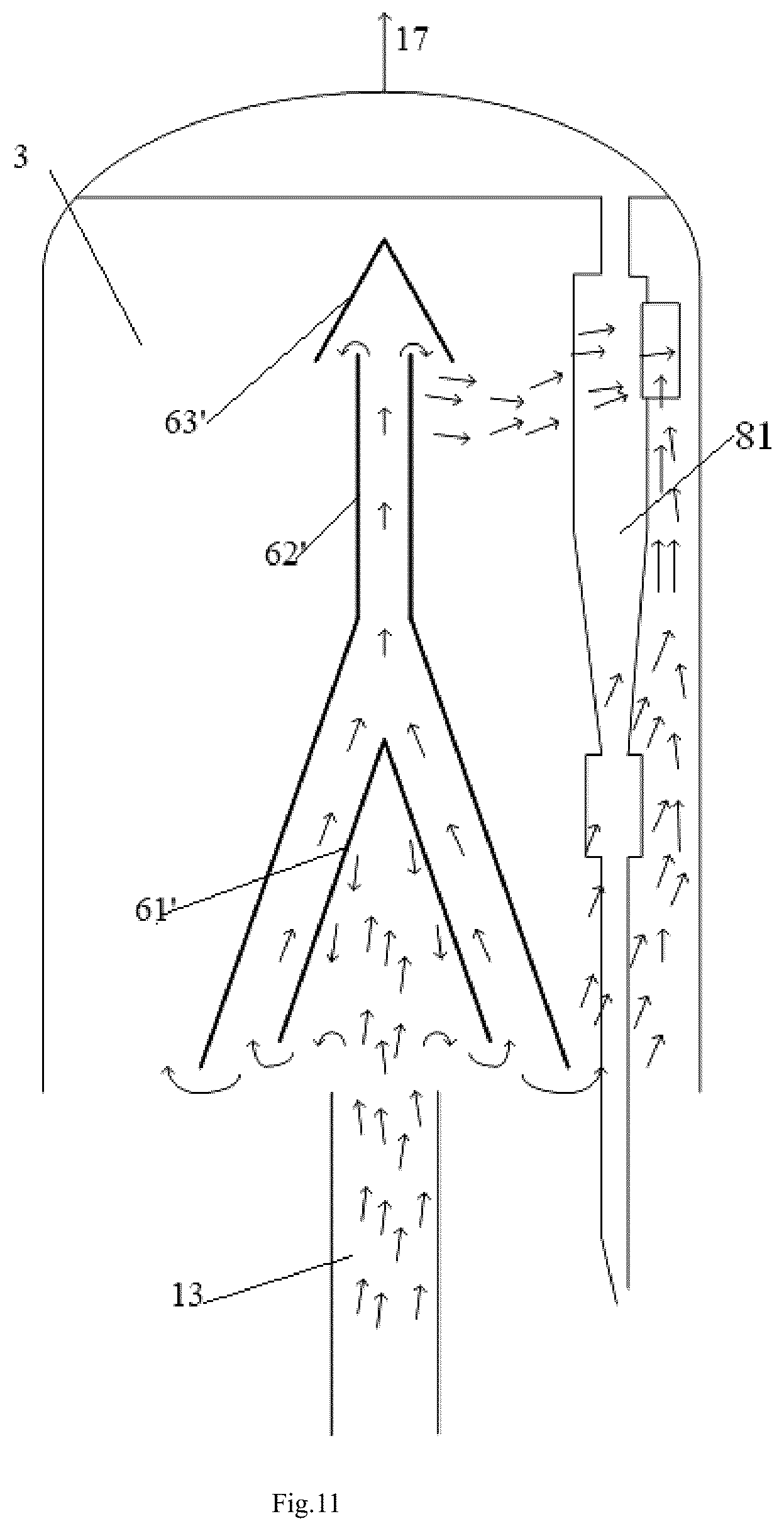 Patent US12311350 Figure 9 – Alkane catalytic dehydrogenation reaction device and catalyst regeneration device
