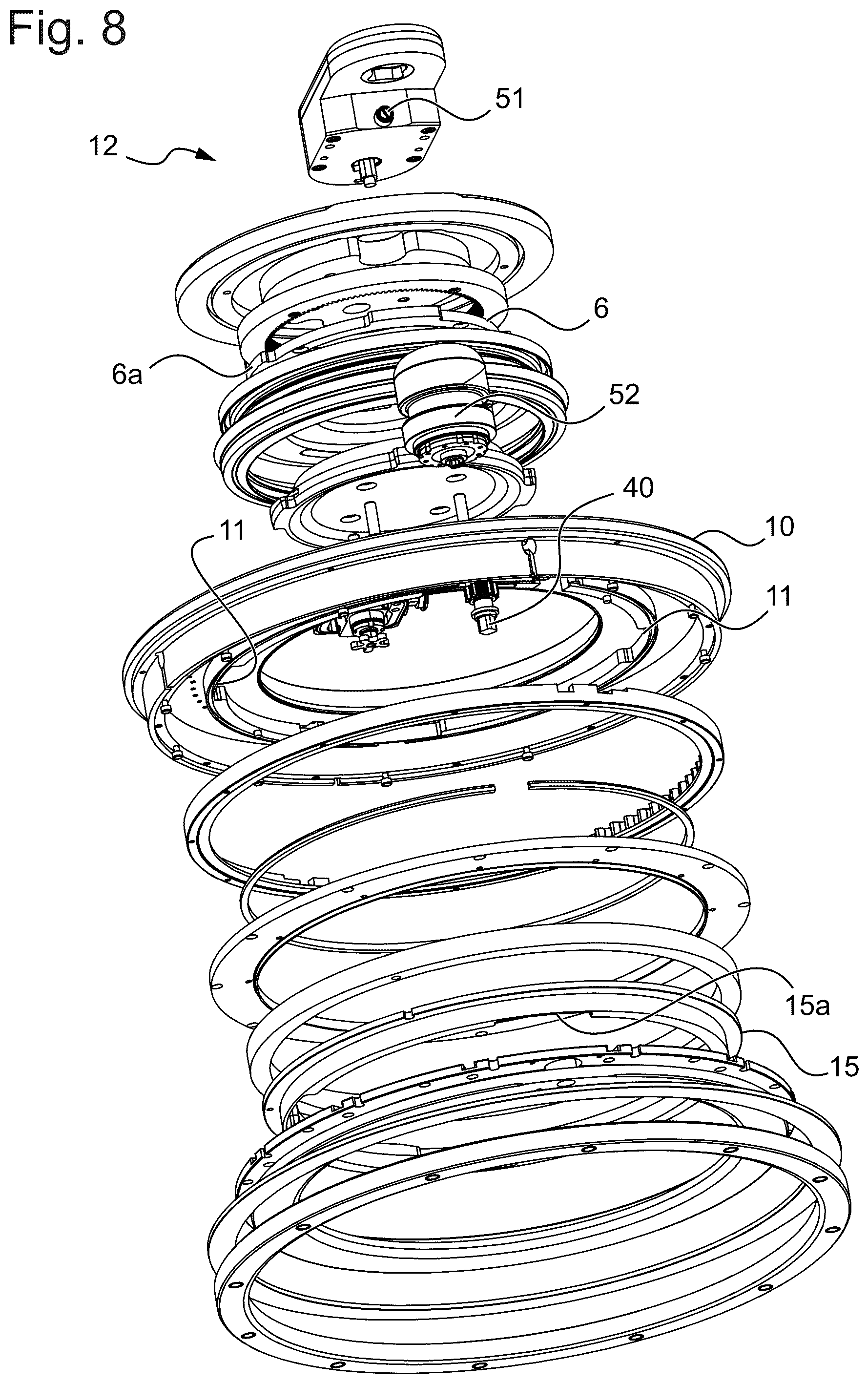 Patent US12311352 Figure 7 – Door device for connecting a container to an isolation chamber