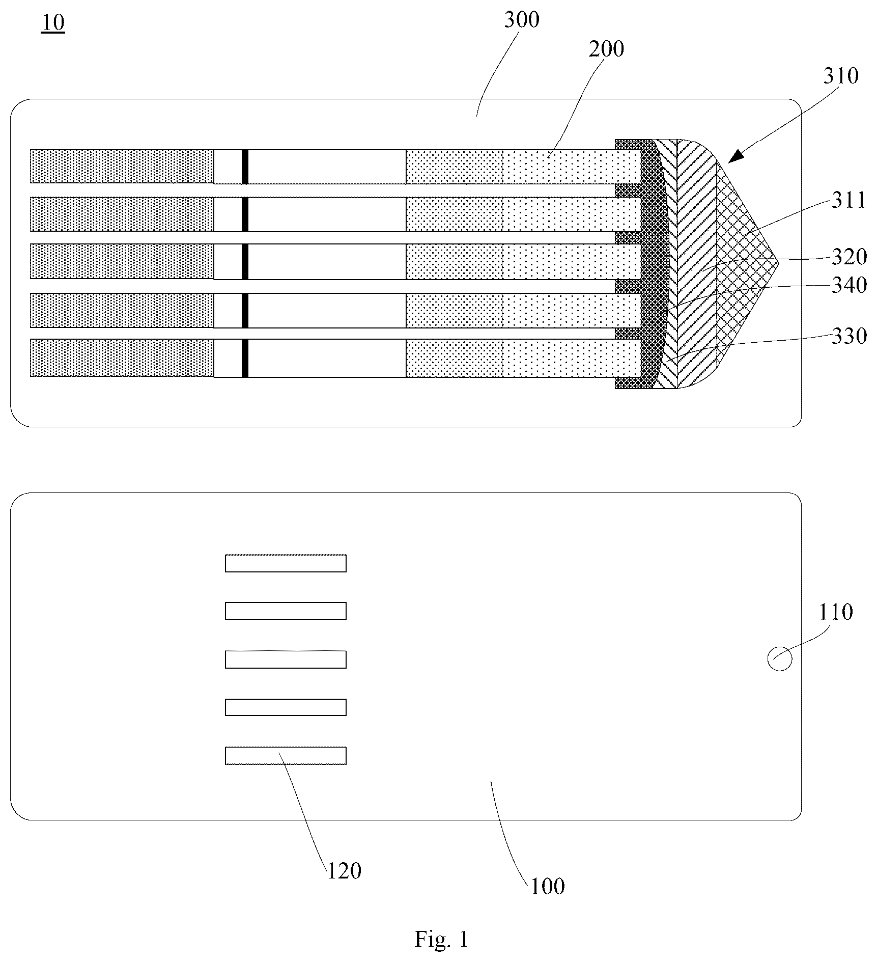 Patent US12311366 Figure 1 – Sample loading bottom plate and immunochromatography detection apparatus containing sample loading bottom plate