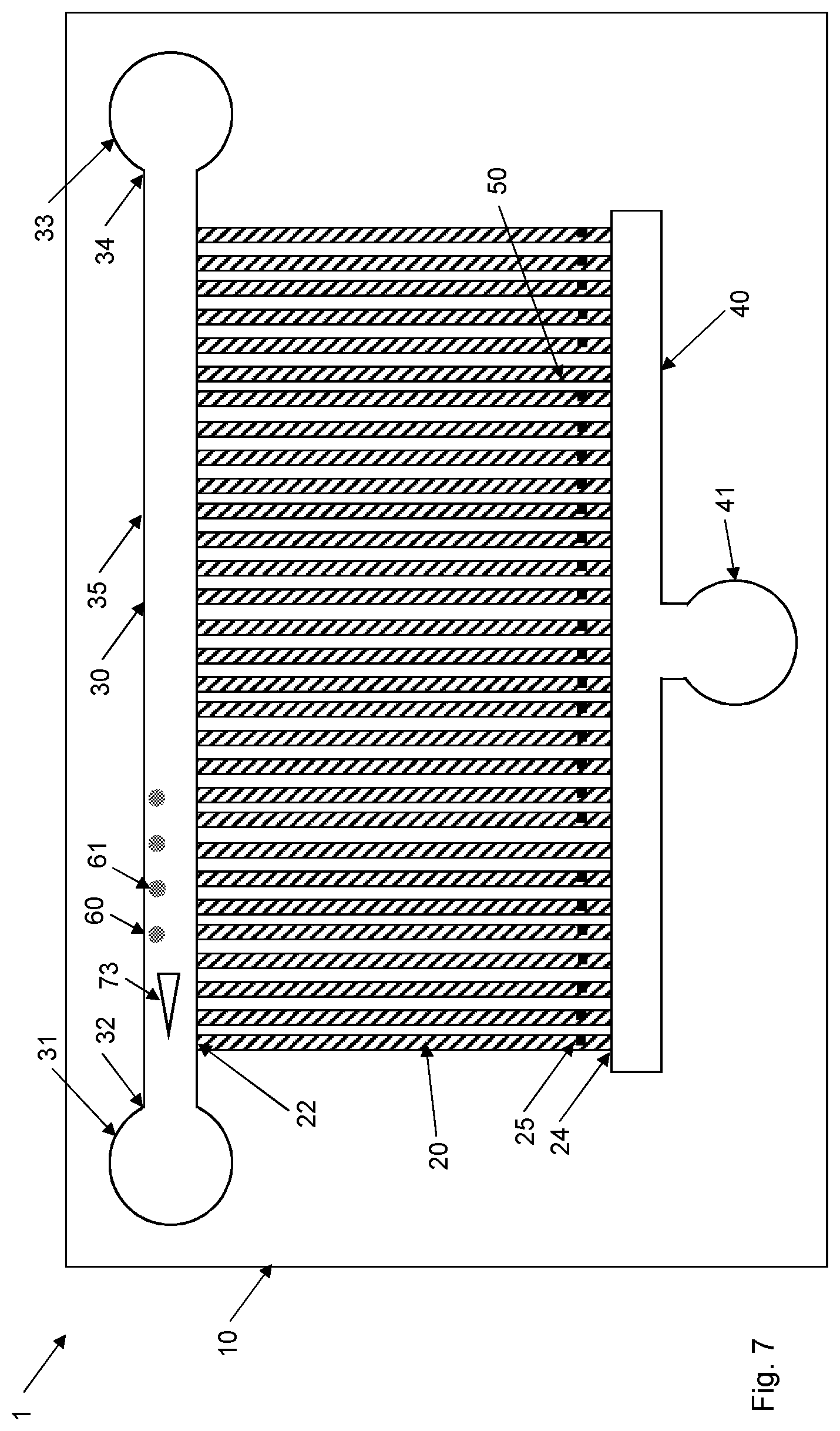Patent US12311370 Figure 7 – Microfluidic device for cell characterization
