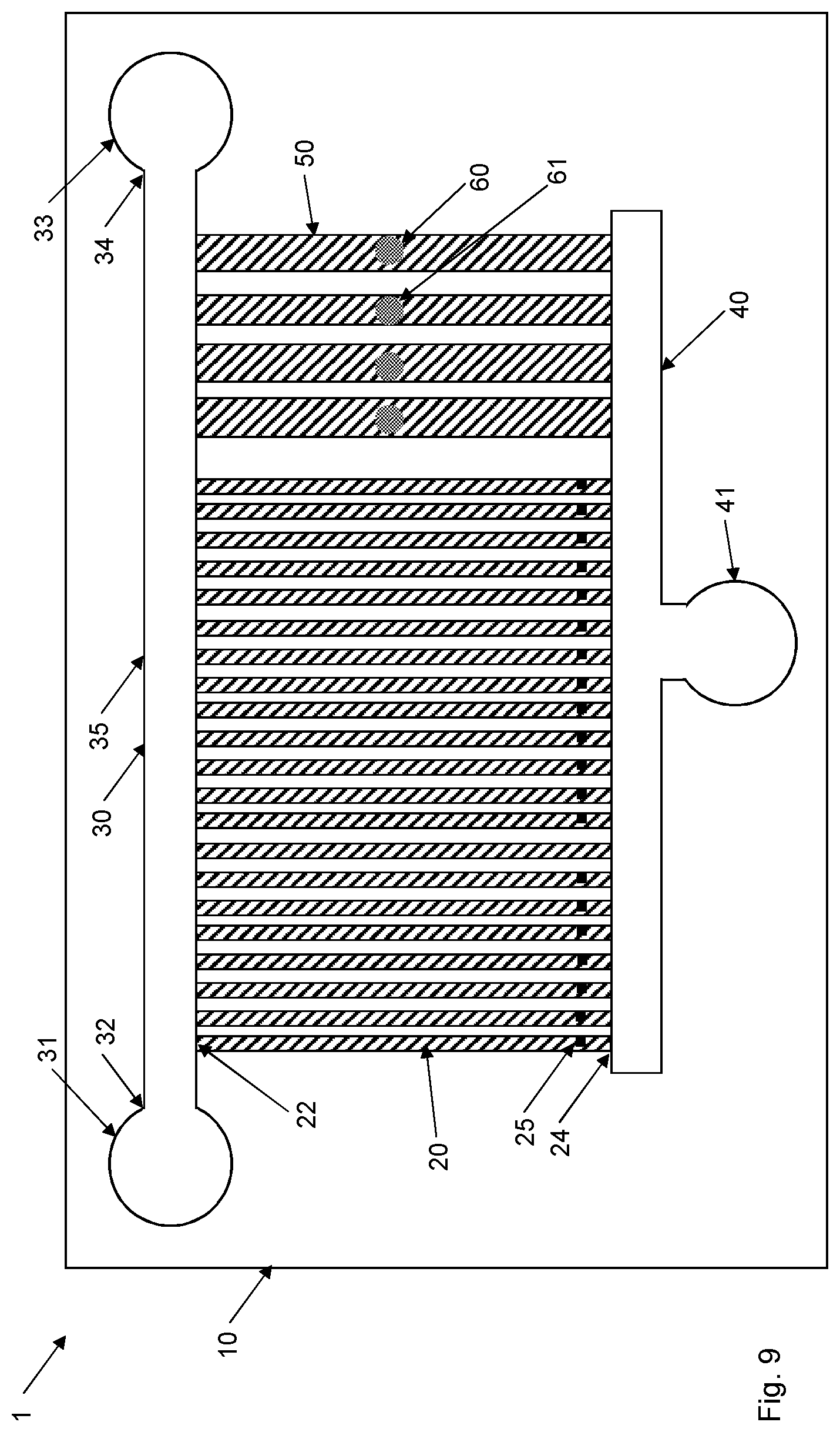 Patent US12311370 Figure 9 – Microfluidic device for cell characterization