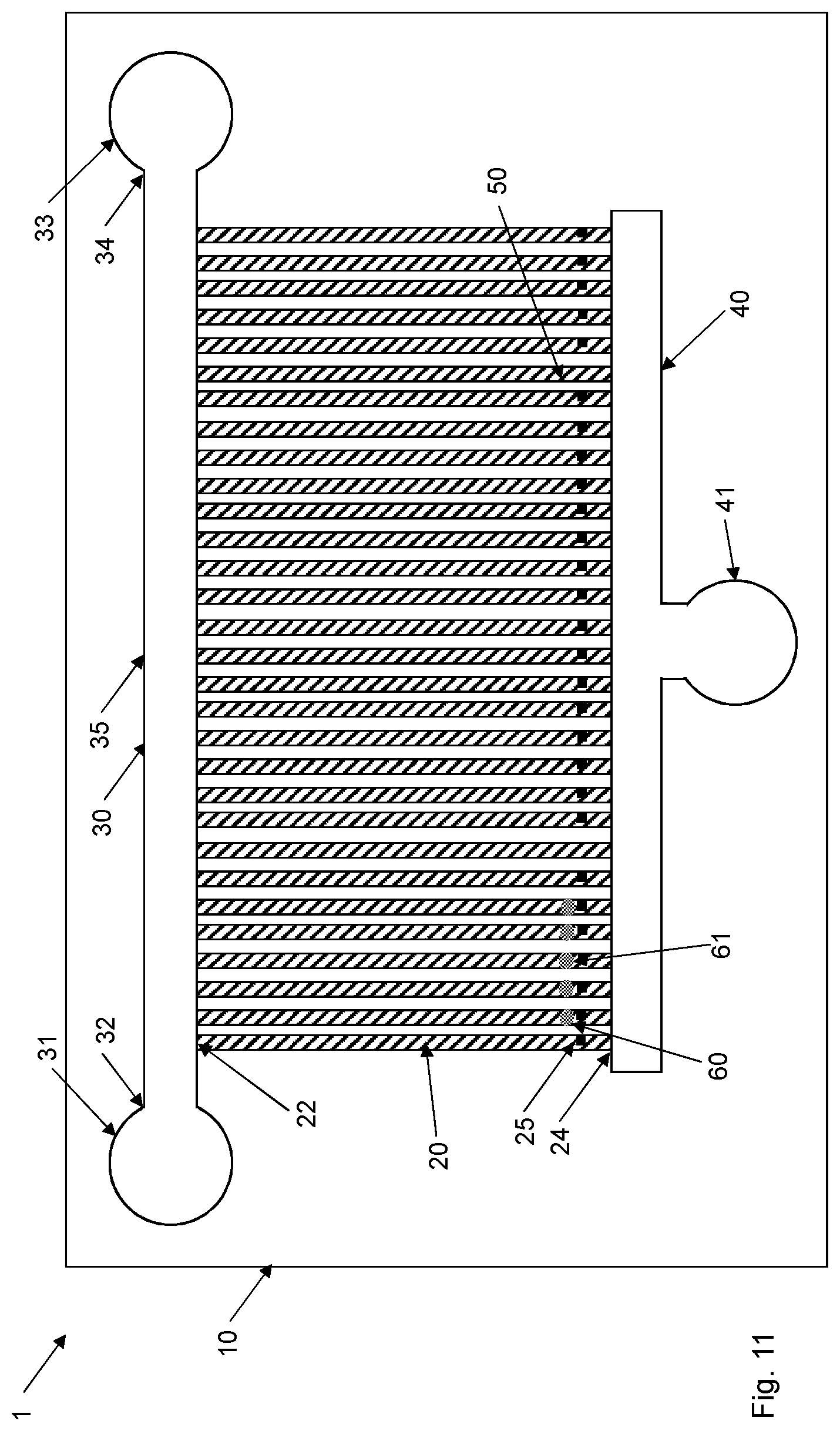 Patent US12311370 Figure 11 – Microfluidic device for cell characterization