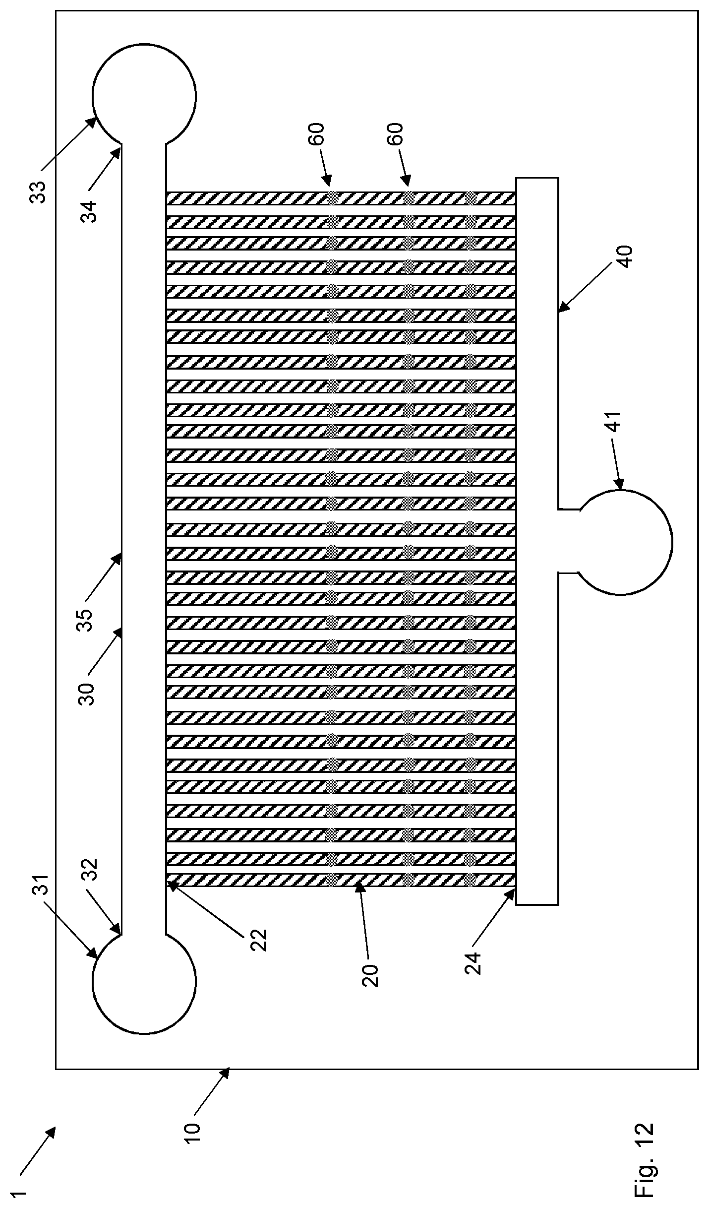 Patent US12311370 Figure 12 – Microfluidic device for cell characterization