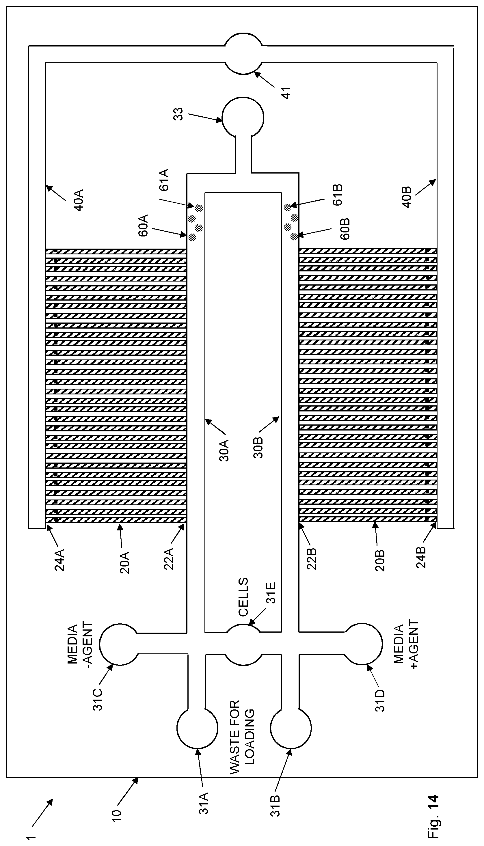Patent US12311370 Figure 14 – Microfluidic device for cell characterization