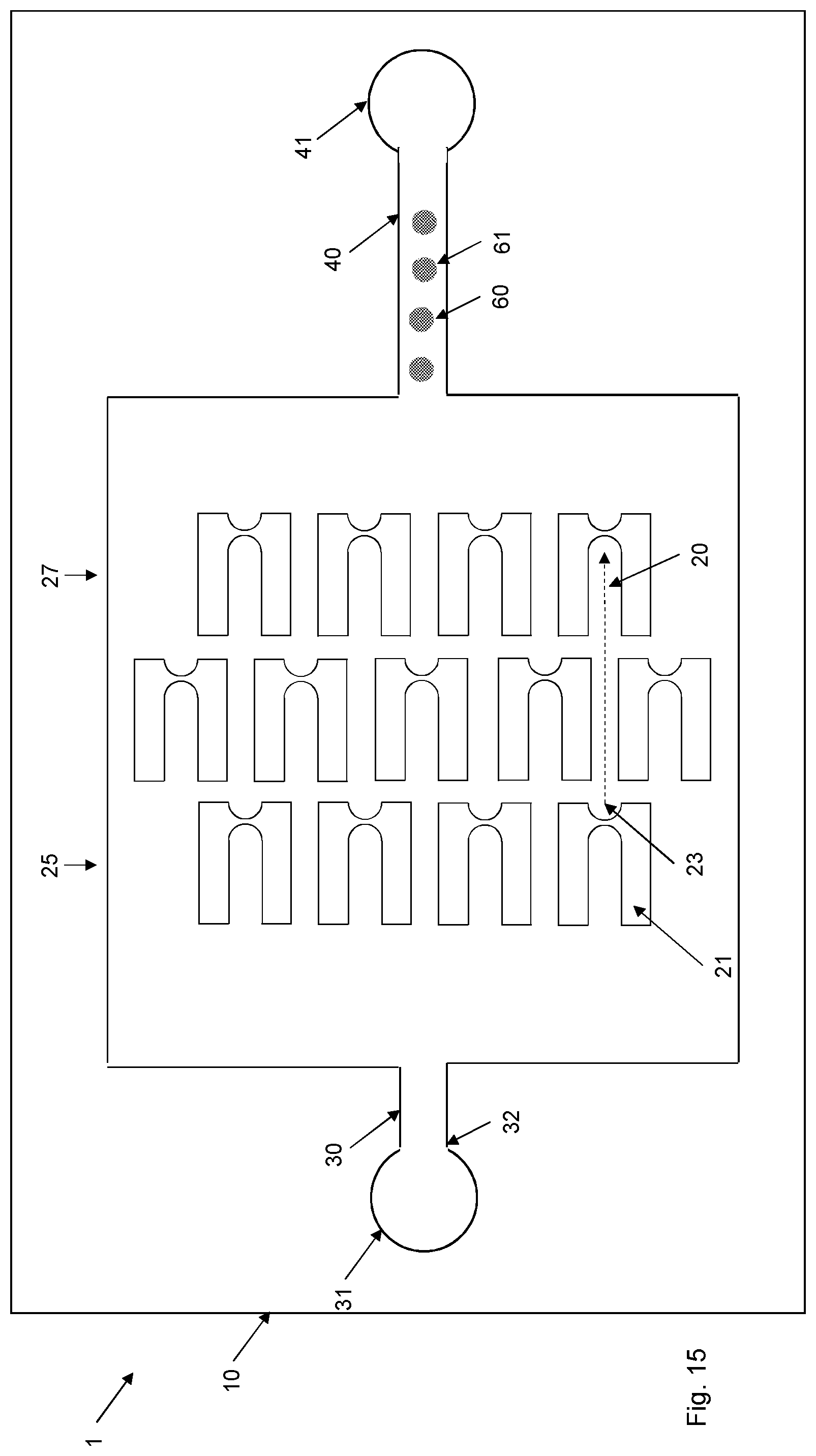 Patent US12311370 Figure 15 – Microfluidic device for cell characterization