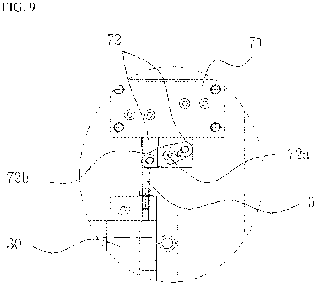 Patent US12311377 Figure 7 – Hydraulic breaker without back head
