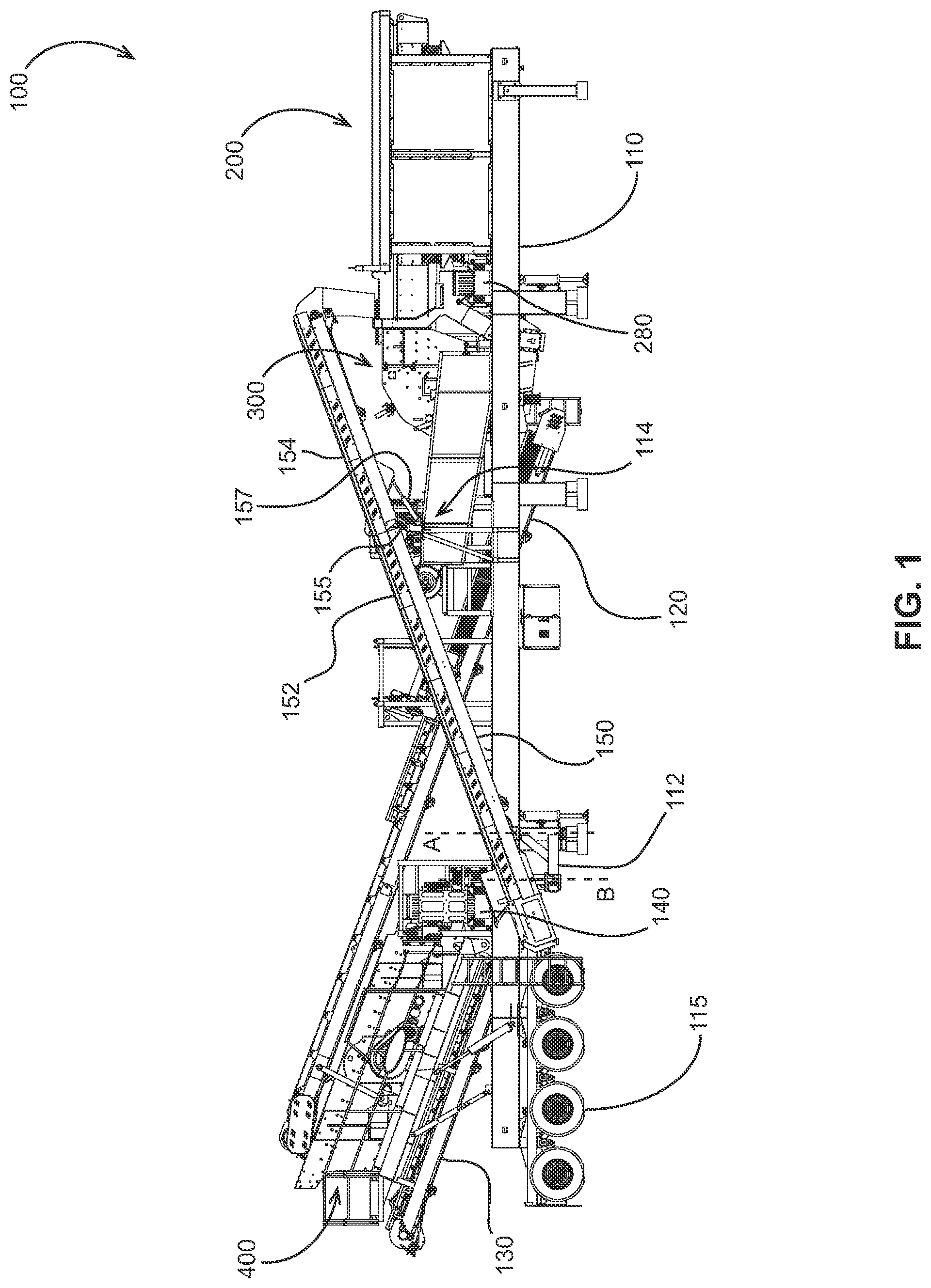 Patent US12311380 Figure 1 – Recirculating crushing plant