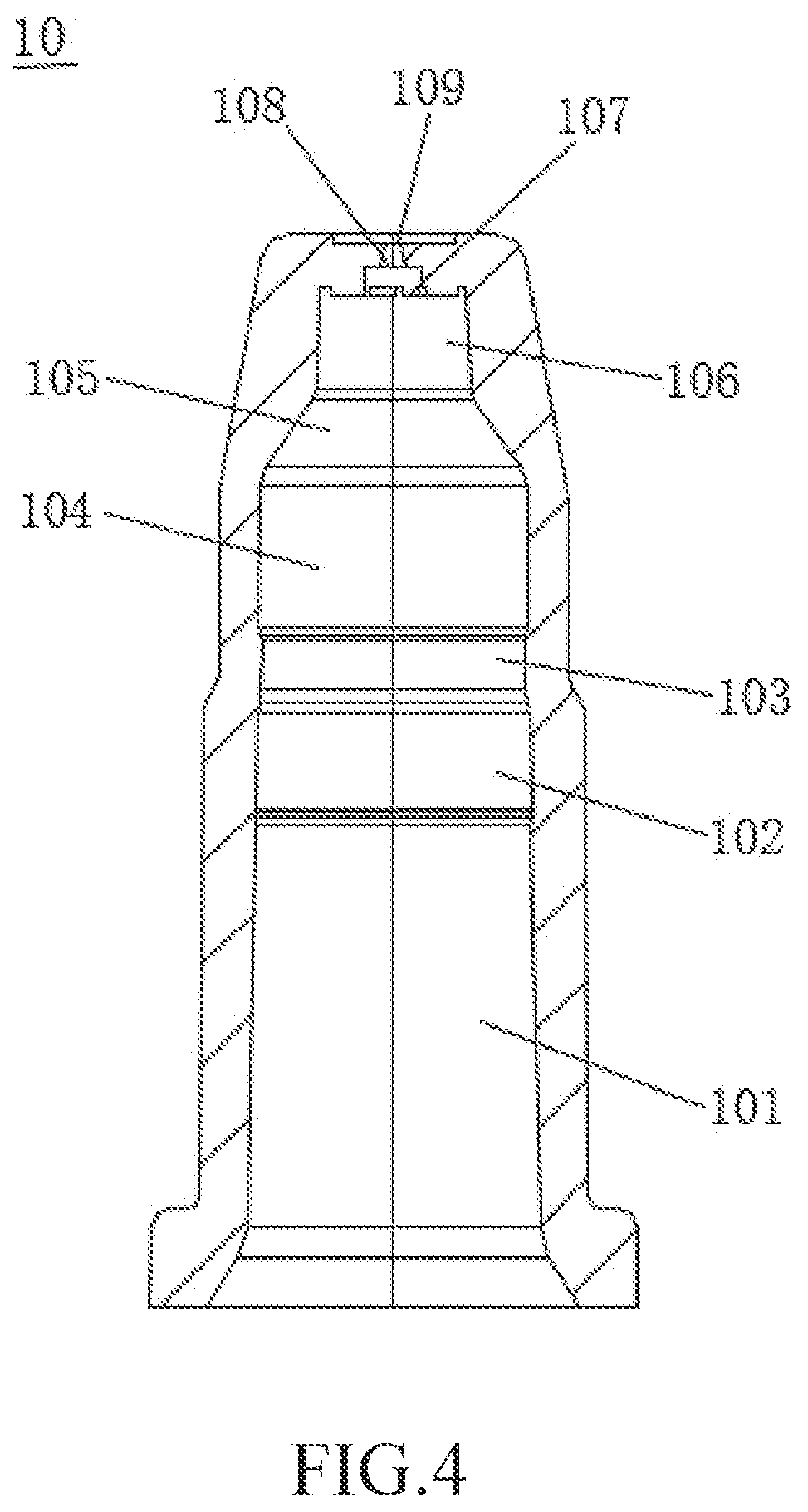 Patent US12311389 Figure 4 – Misting nozzle and spray device