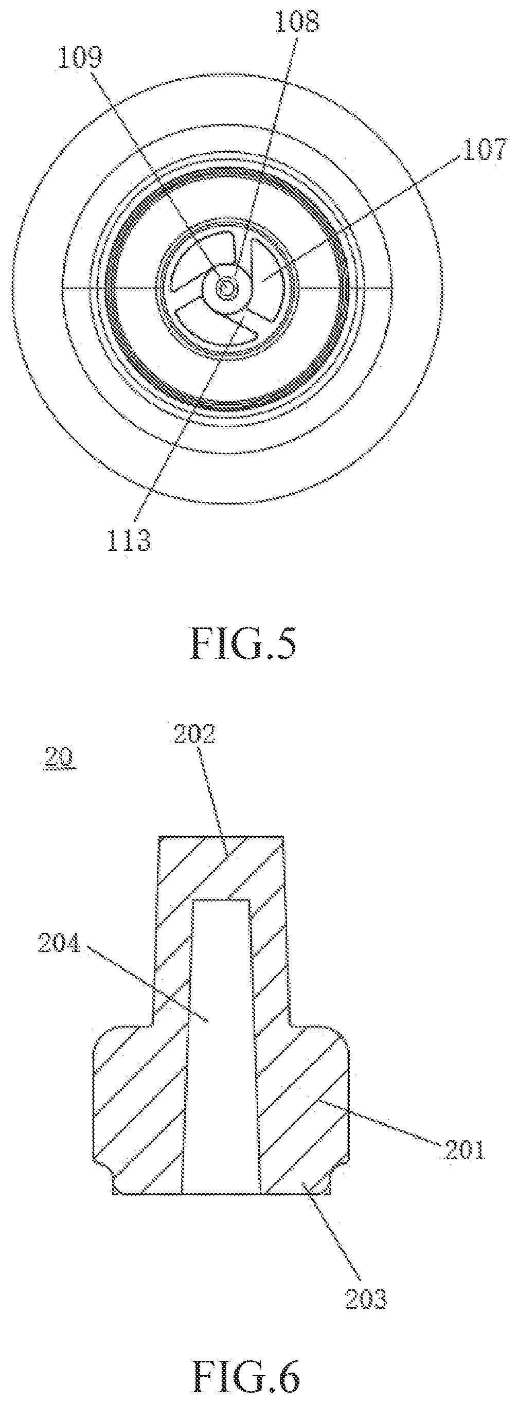 Patent US12311389 Figure 5 – Misting nozzle and spray device