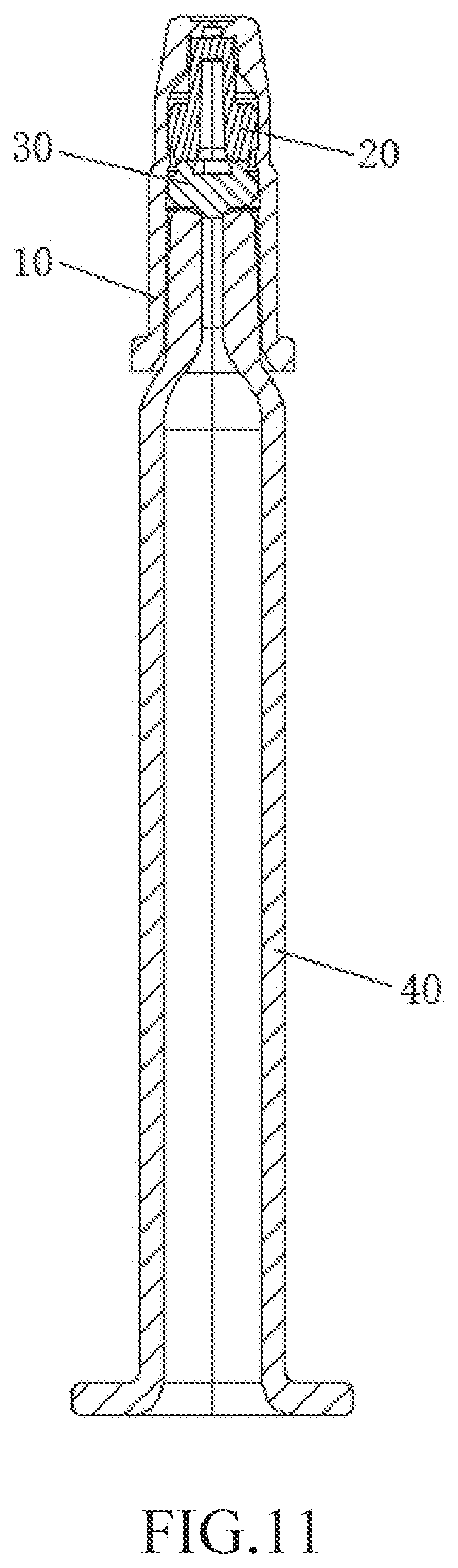 Patent US12311389 Figure 9 – Misting nozzle and spray device