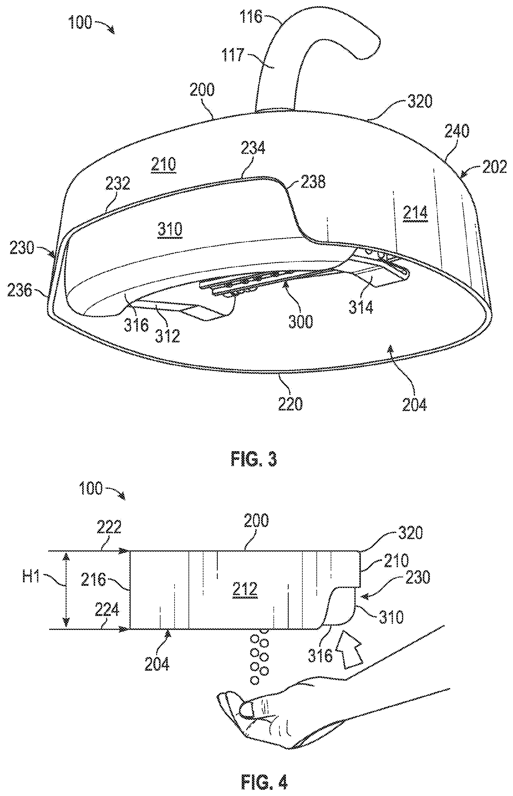 Patent US12311391 Figure 2 – Handwashing assembly