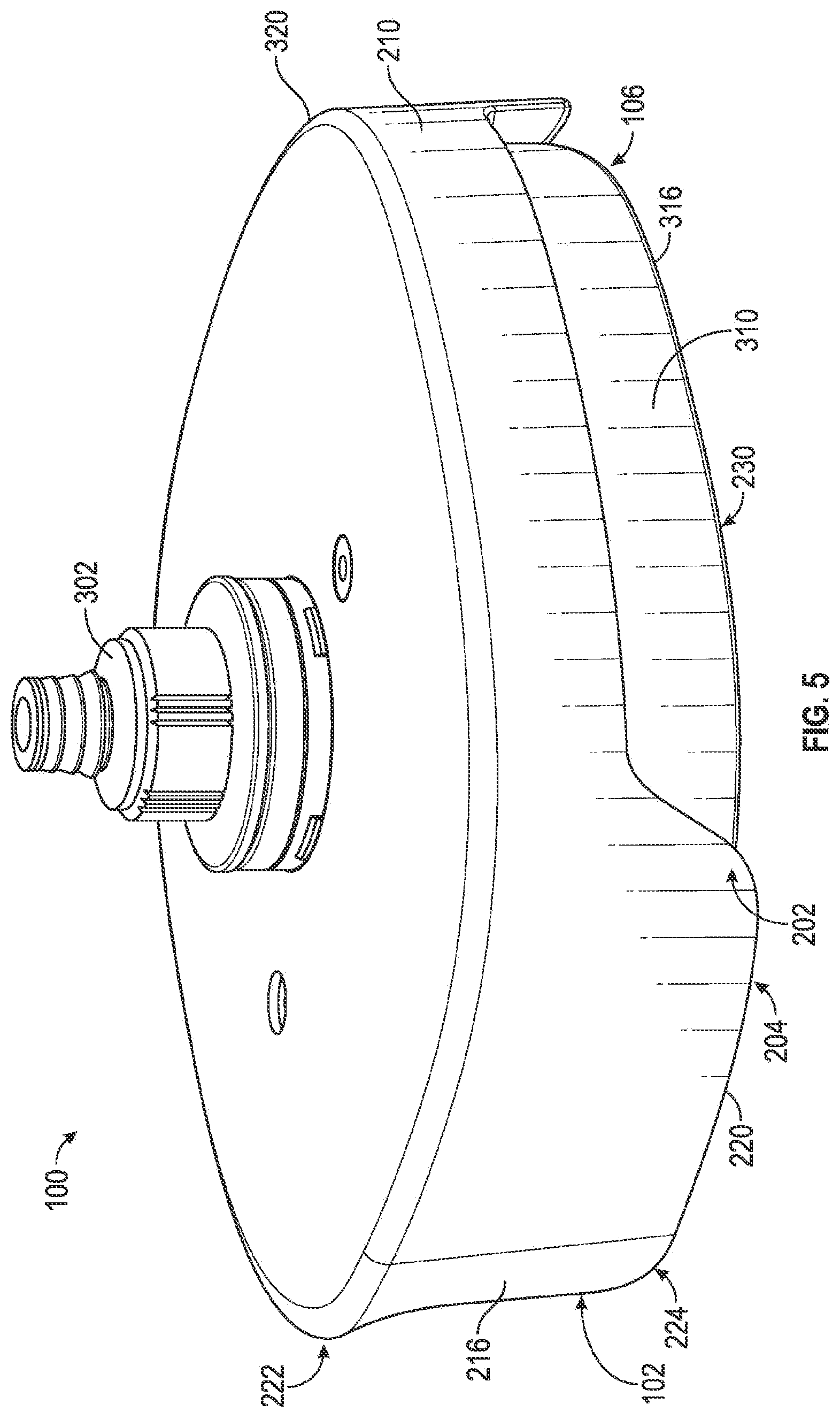 Patent US12311391 Figure 3 – Handwashing assembly