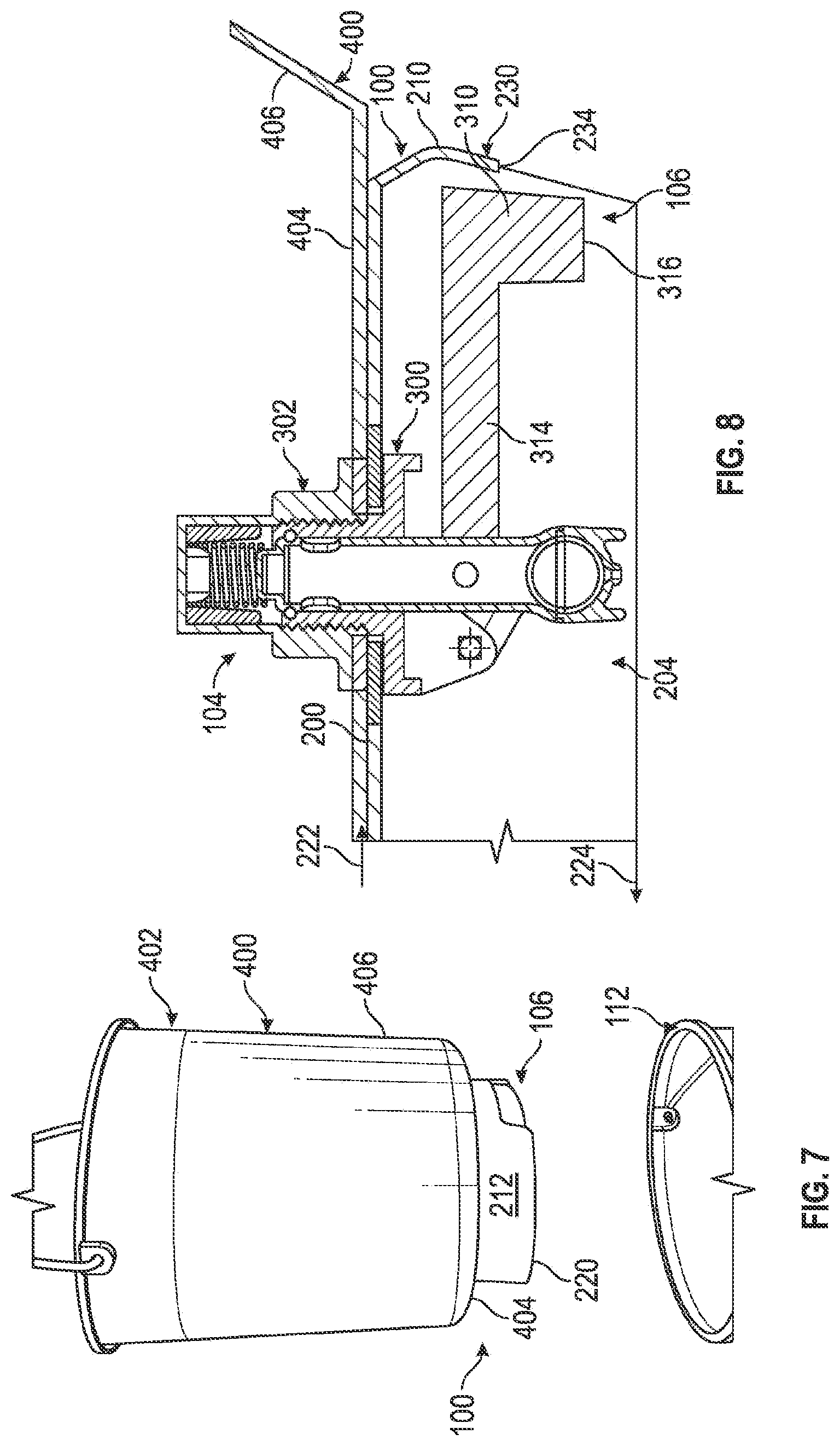 Patent US12311391 Figure 5 – Handwashing assembly