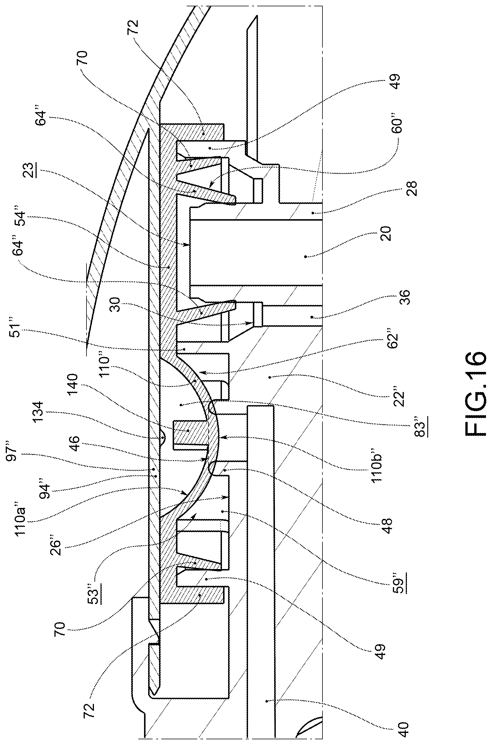Patent US12311393 Figure 16 – Dispensing head for a trigger dispenser