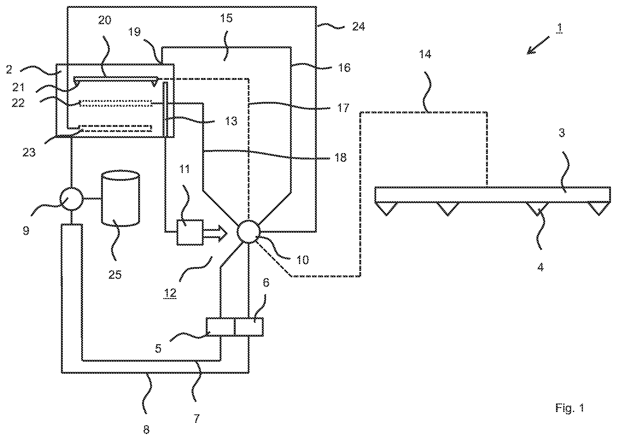 Patent US12311394 — Method for operating a spray fluid operation system for an agricultural sprayer, a spray fluid operation system, an agricultural sprayer, and a method for operating an agricultural sprayer — Figure 1