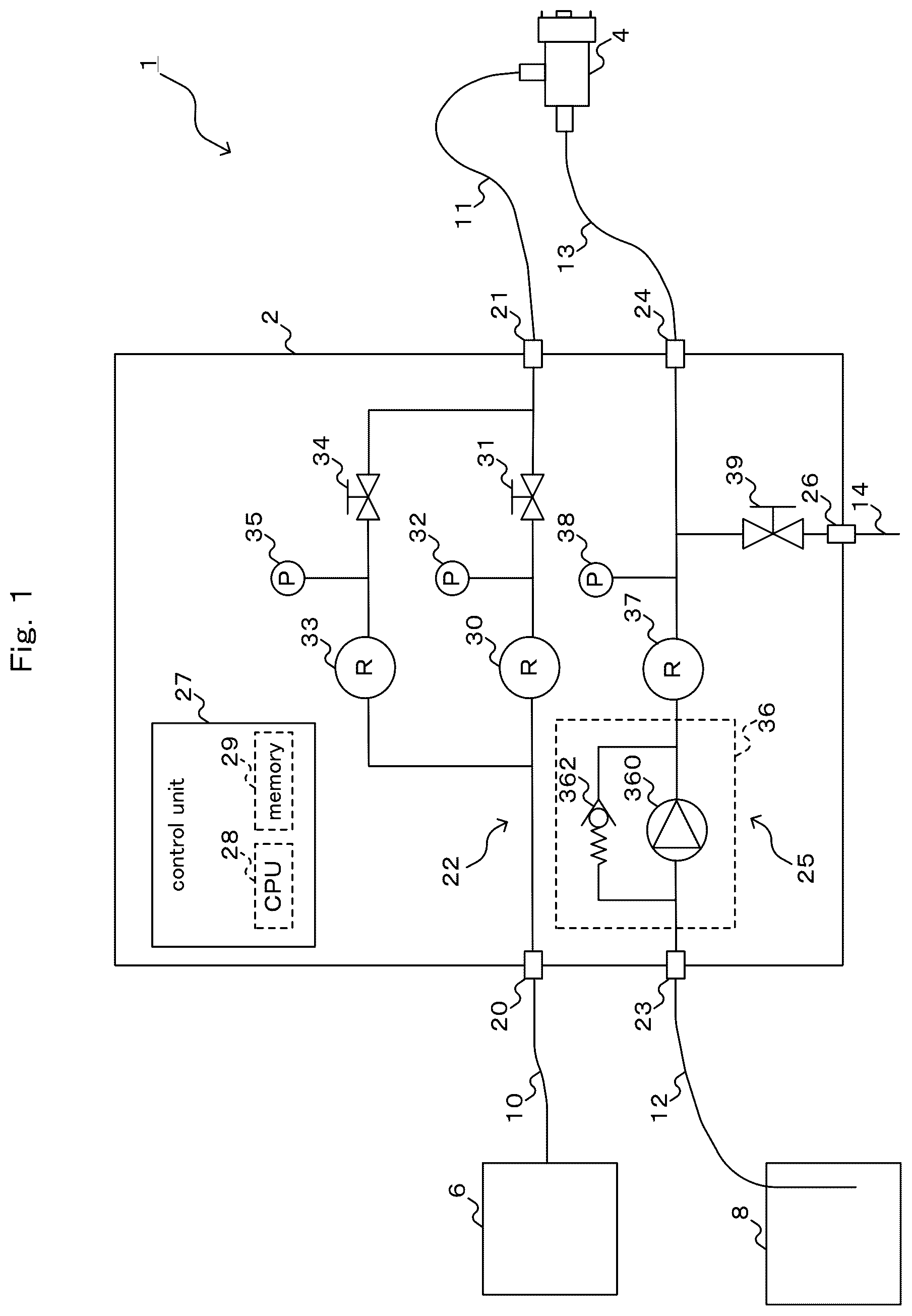 Patent US12311400 Figure 1 – Twin-fluid nozzle spray apparatus