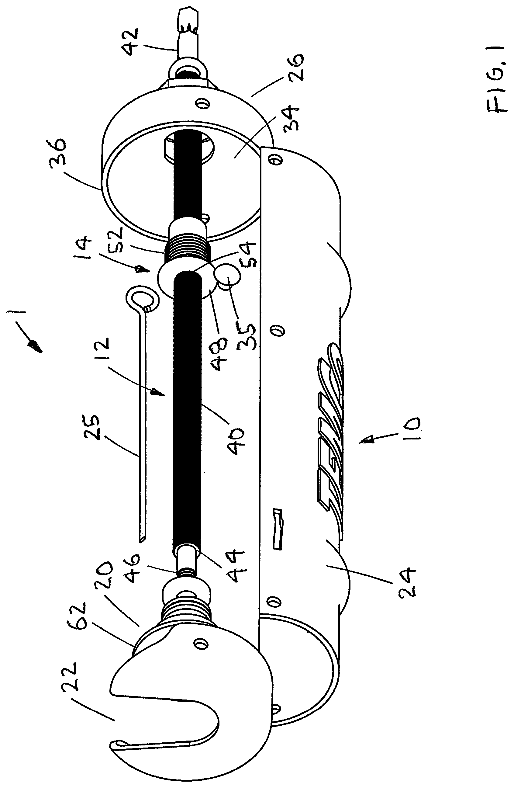 Patent US12311403 Figure 1 – Drill powered caulking gun
