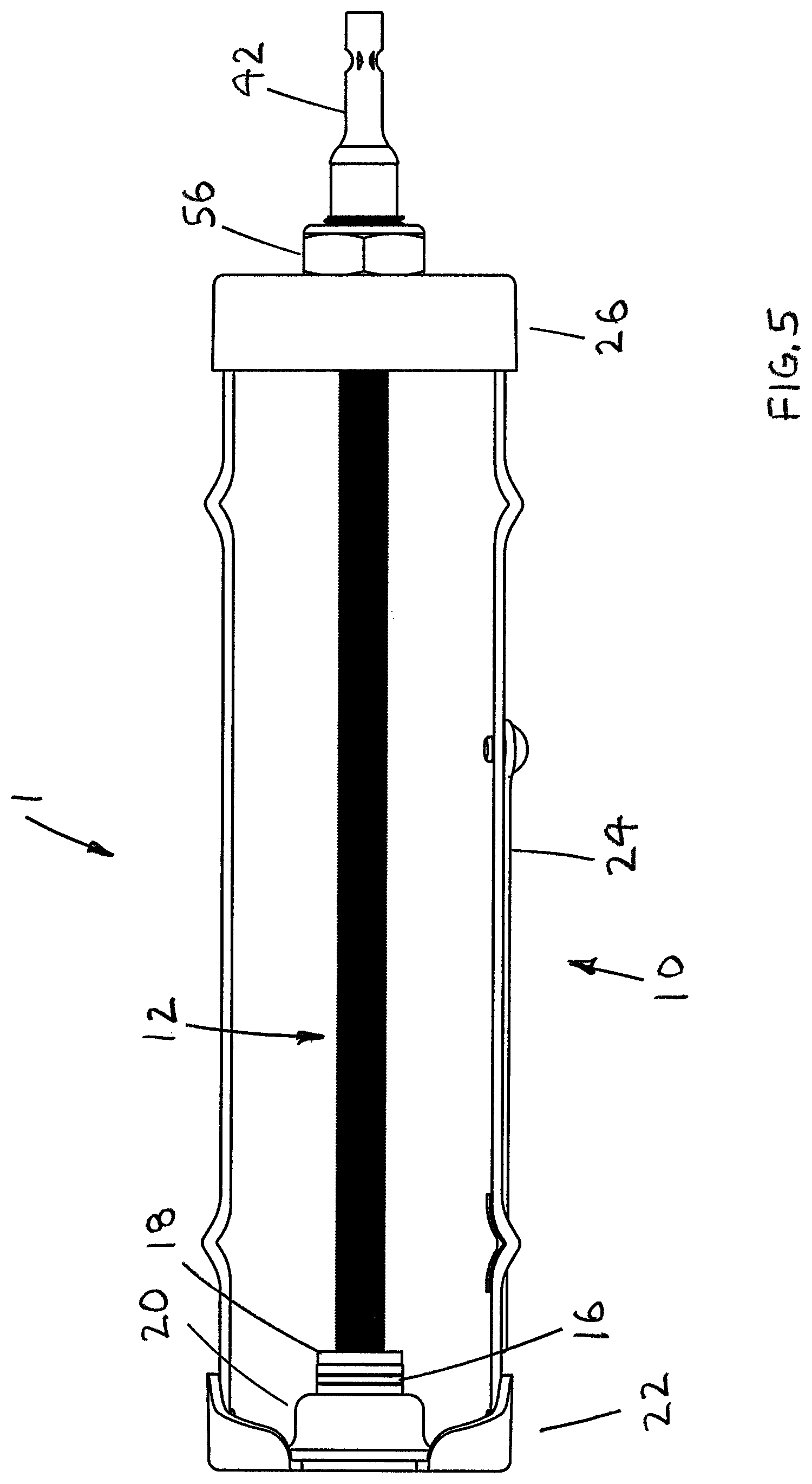 Patent US12311403 Figure 5 – Drill powered caulking gun
