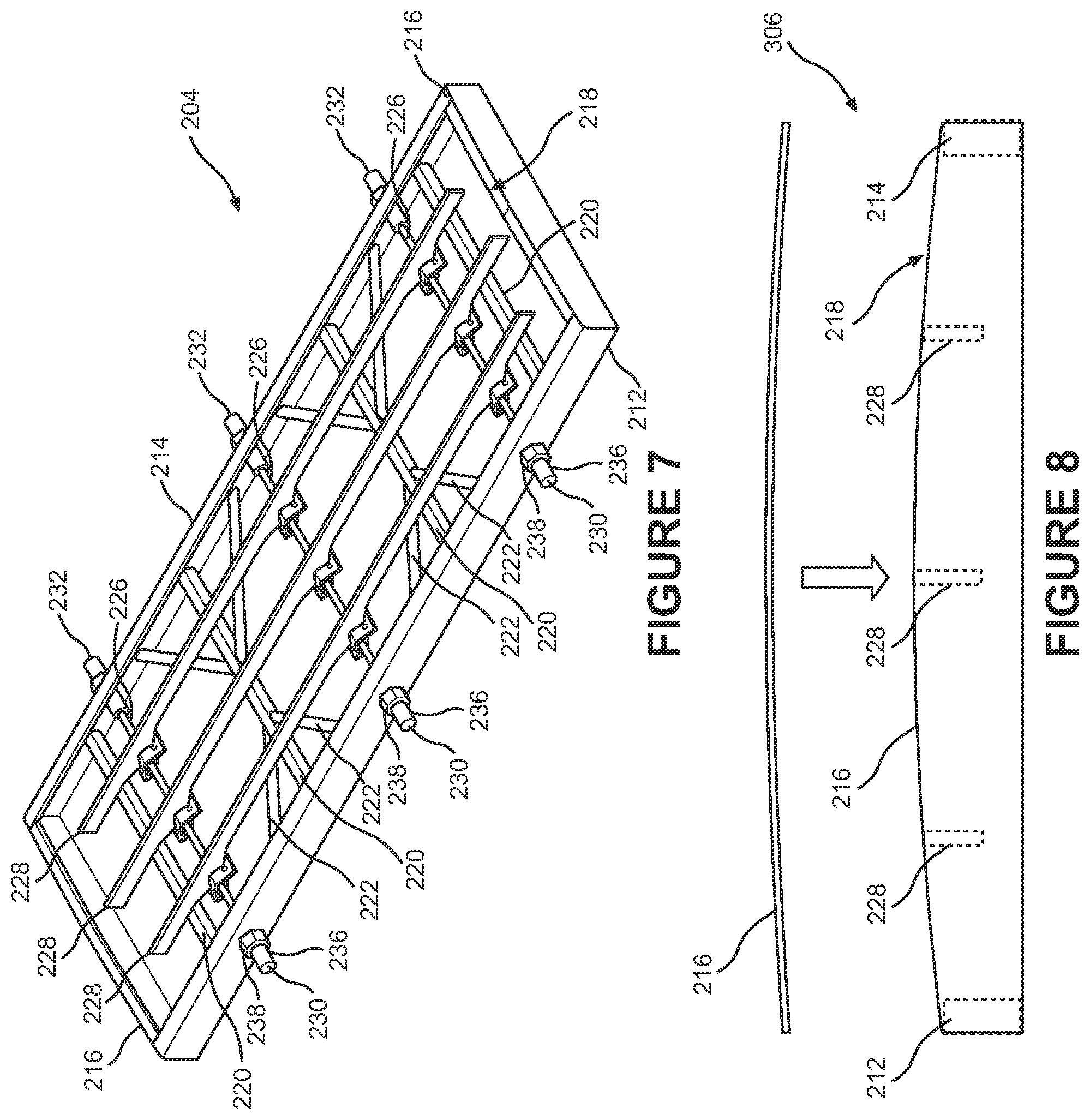 Patent US12311408 Figure 8 – Flexible screen deck