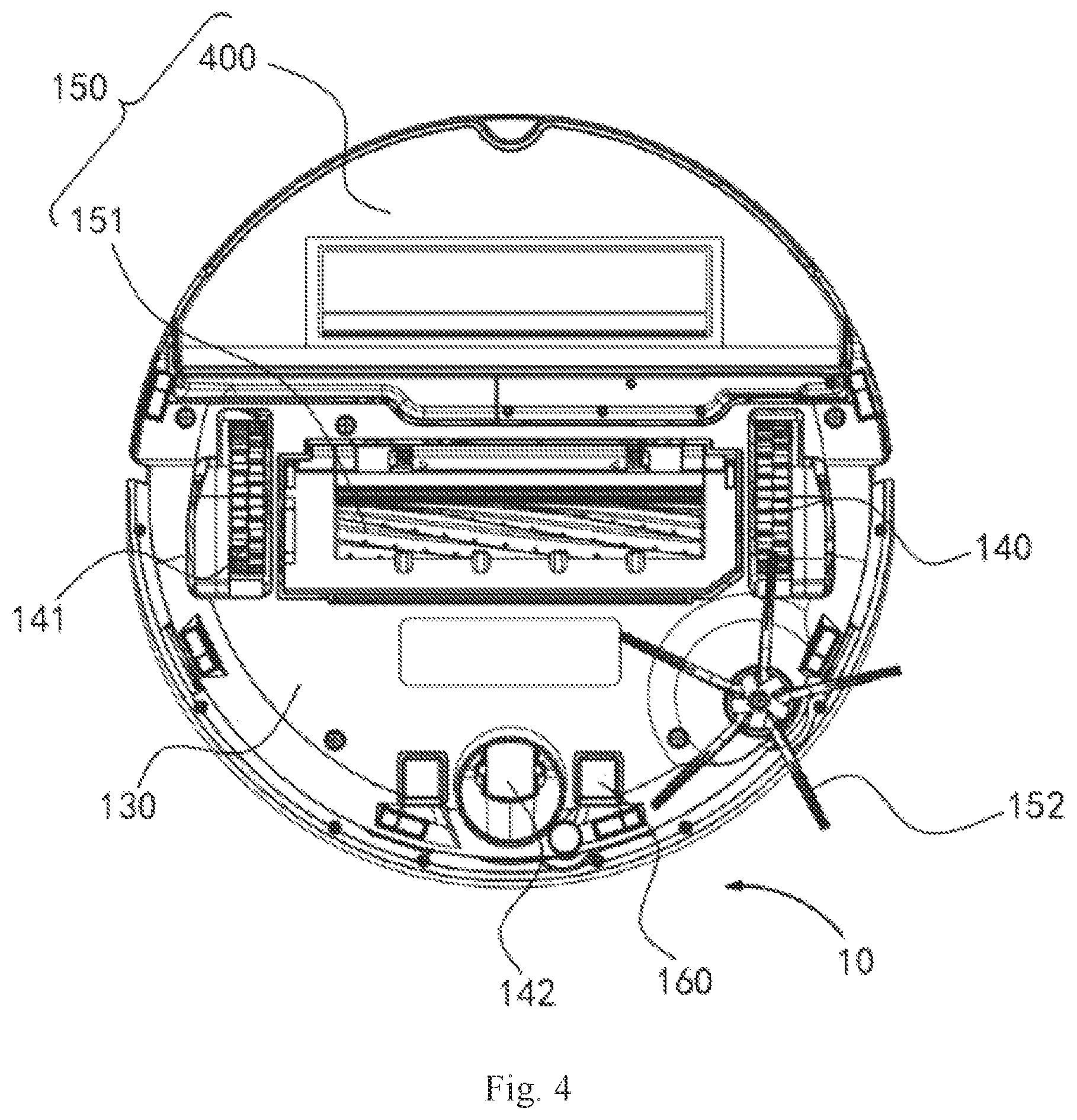 Patent US12311413 Figure 4 – Base station and cleaning robot system