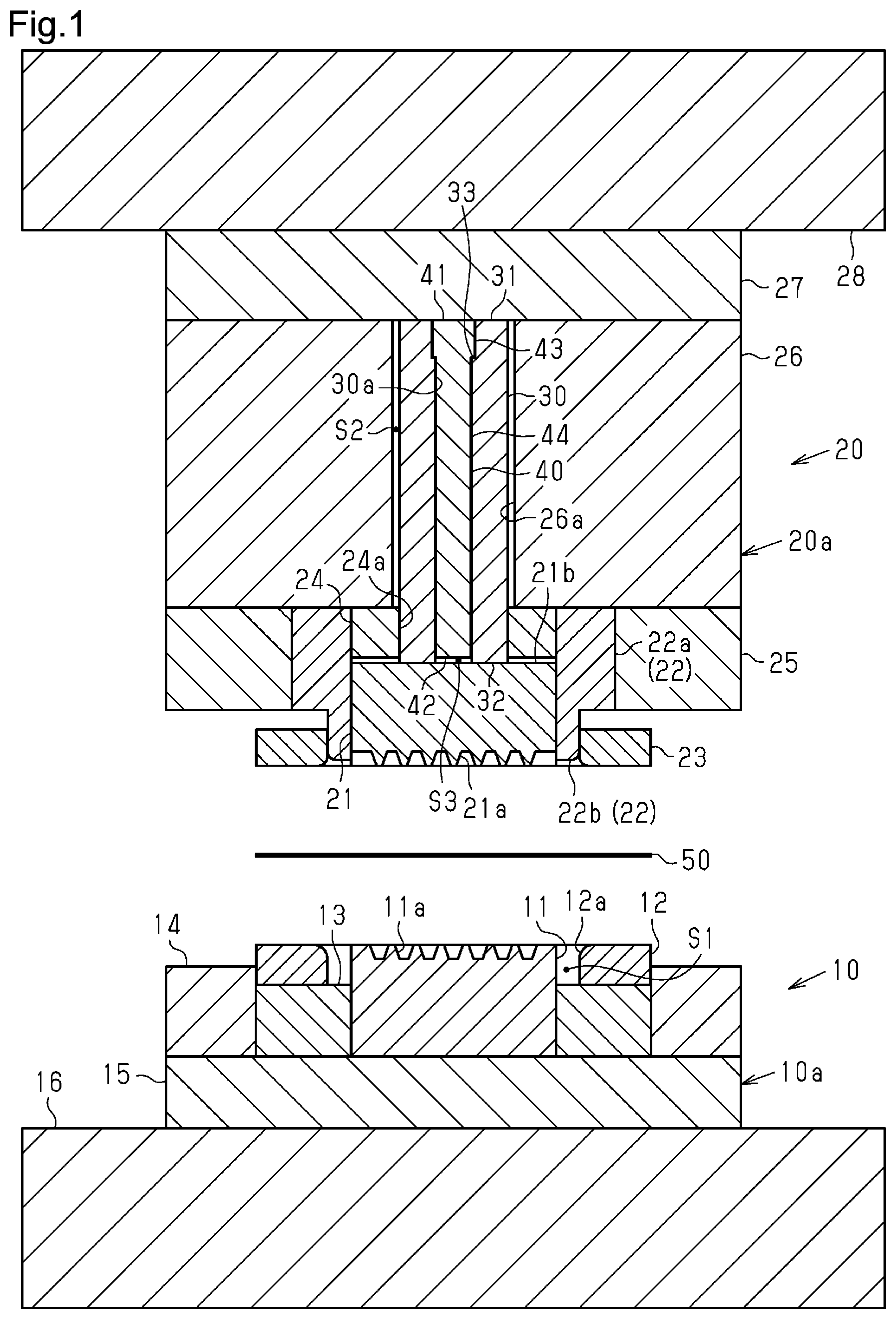 Patent US12311425 Figure 1 – Workpiece production apparatus