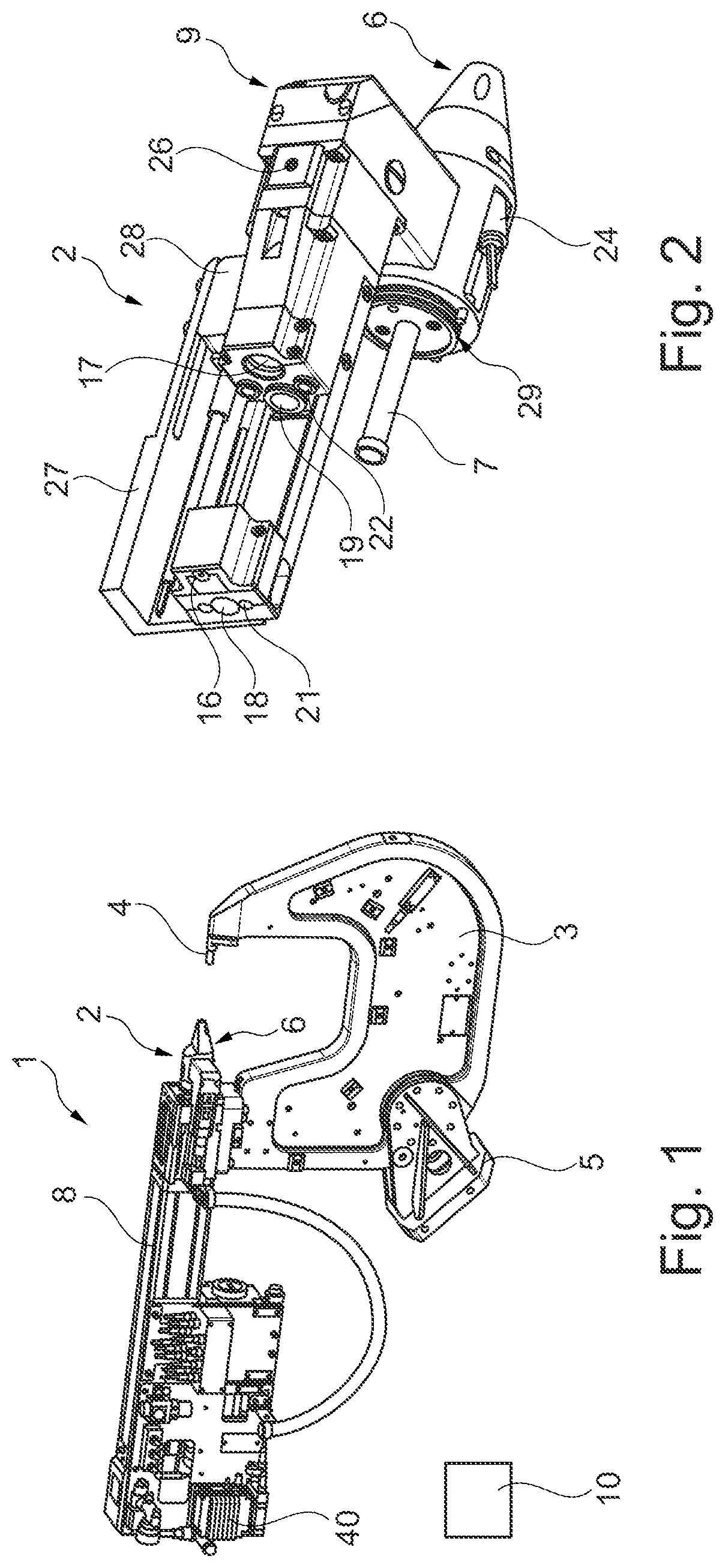 Patent US12311428 Figure 1 – Joining tool unit