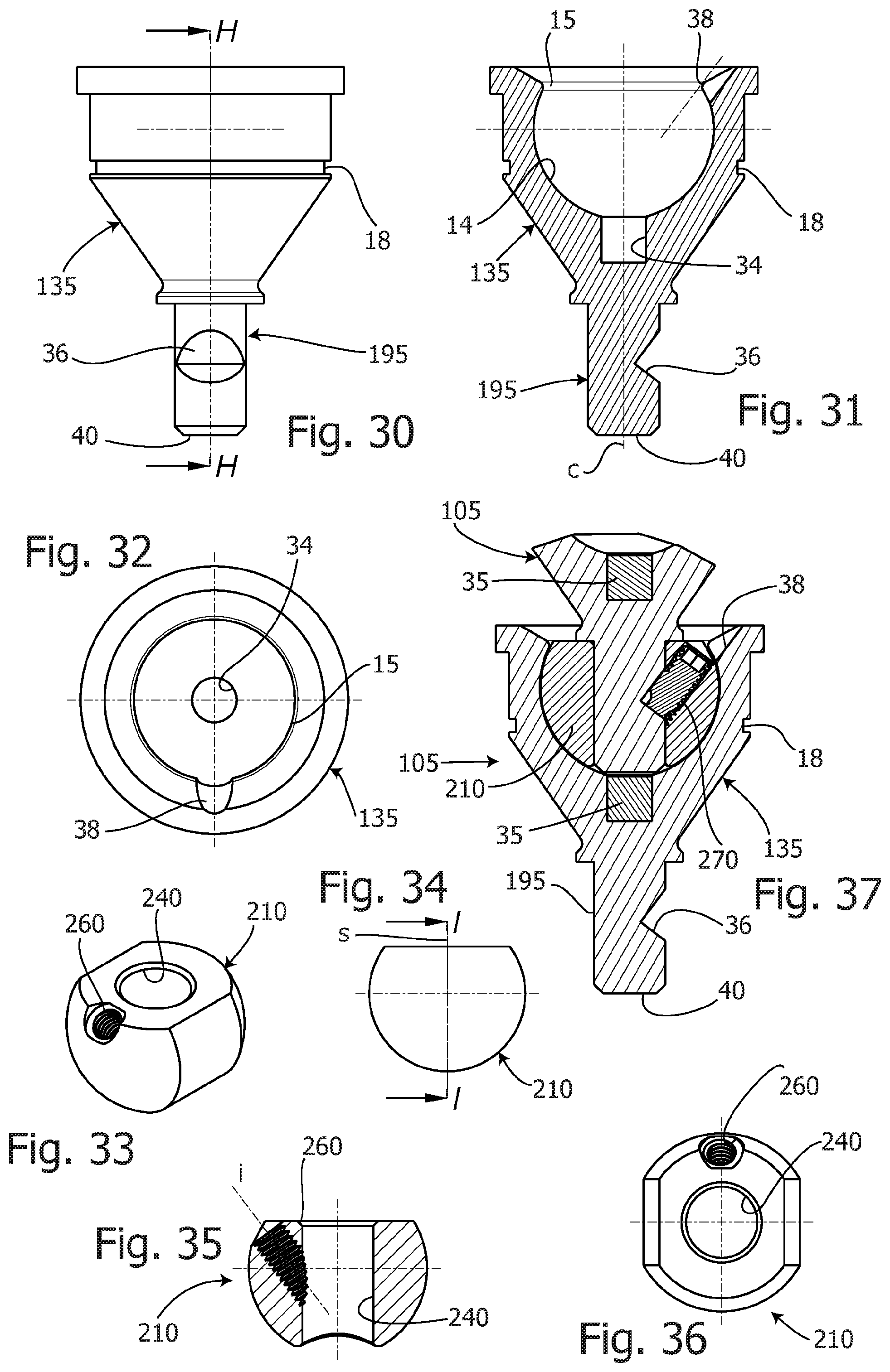 Patent US12311430 Figure 10 – Mandrel for pipe bending machine