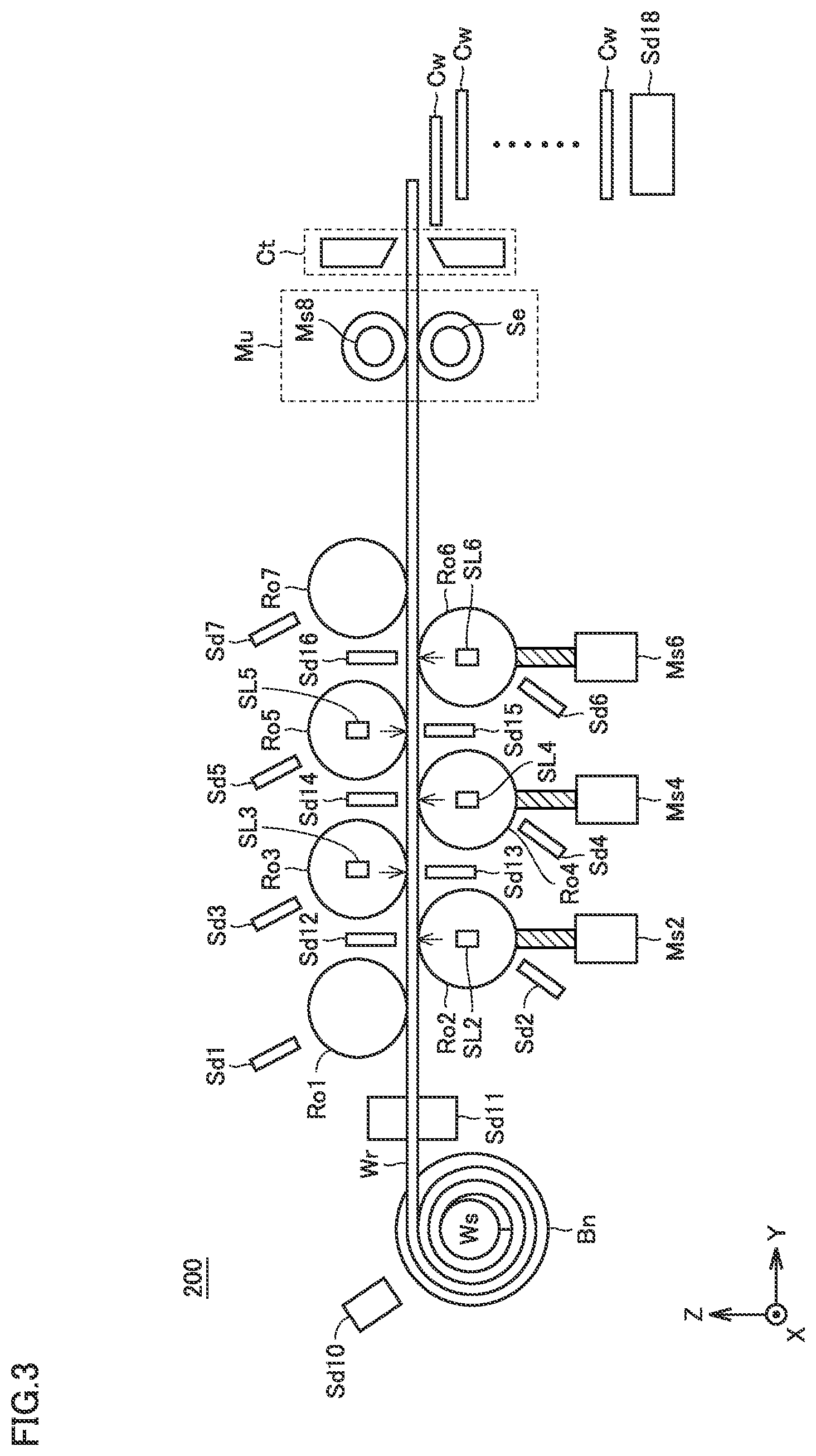 Patent US12311431 Figure 3 – Control device, control system, and control method for wire straightener