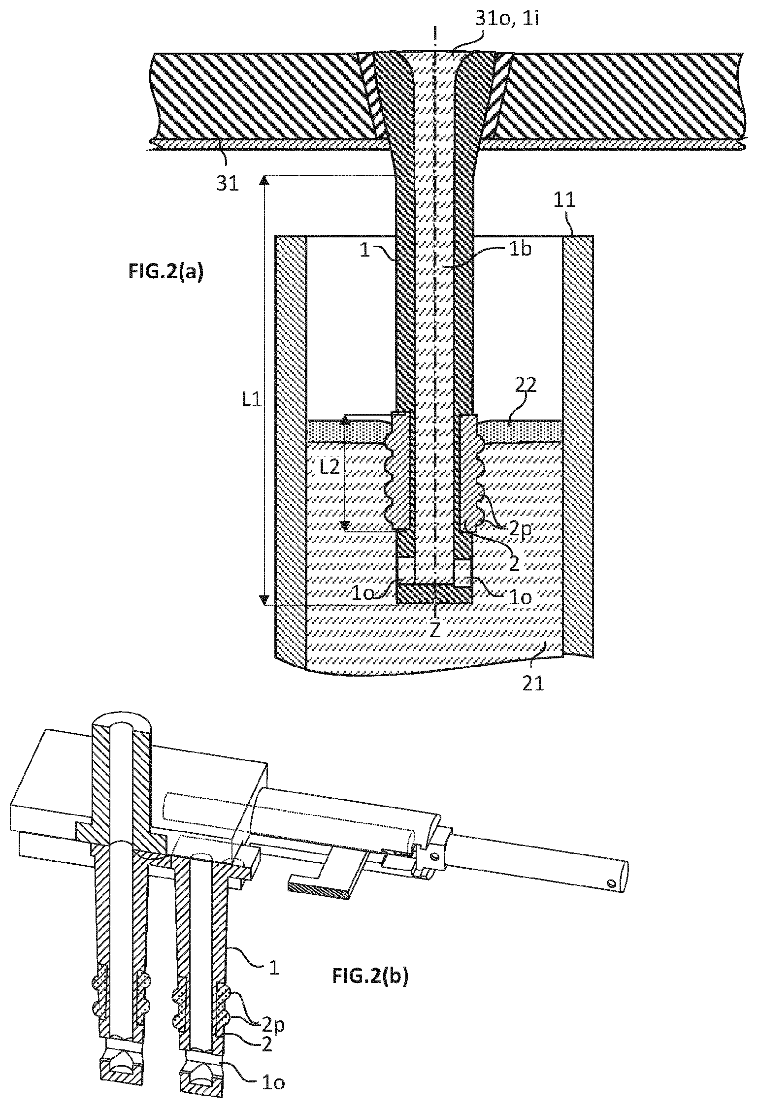 Patent US12311436 Figure 2 – Submerged nozzle comprising continuous circumferential wavy ribs