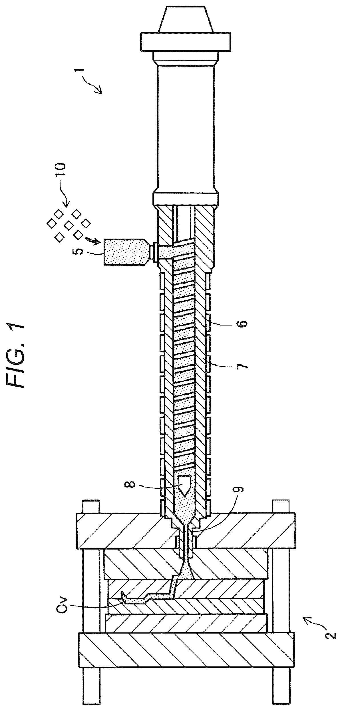 Patent US12311437 Figure 1 – Thixomolding material