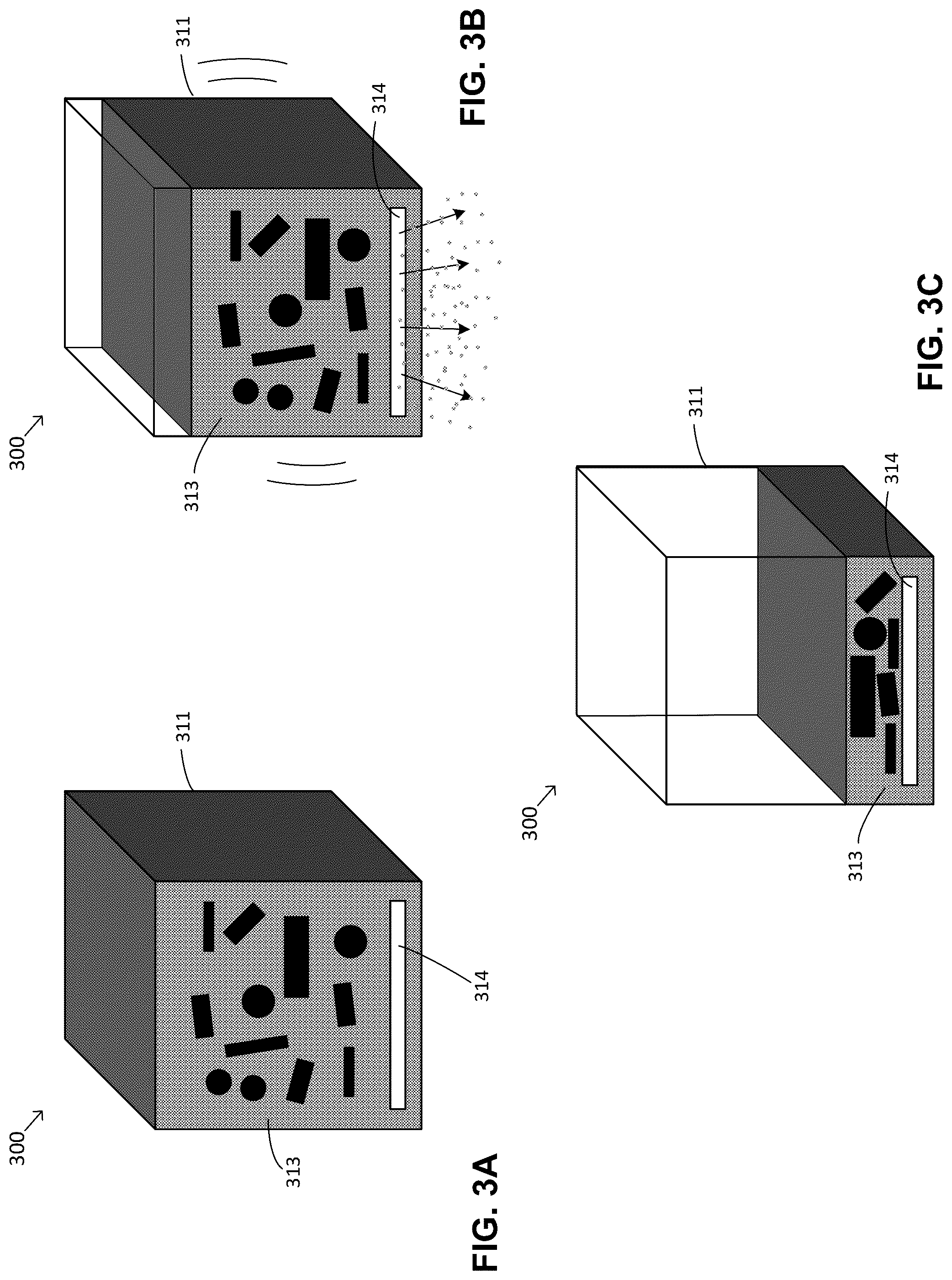 Patent US12311438 Figure 4 – Techniques for depowdering additively fabricated parts through vibratory motion and related systems and methods