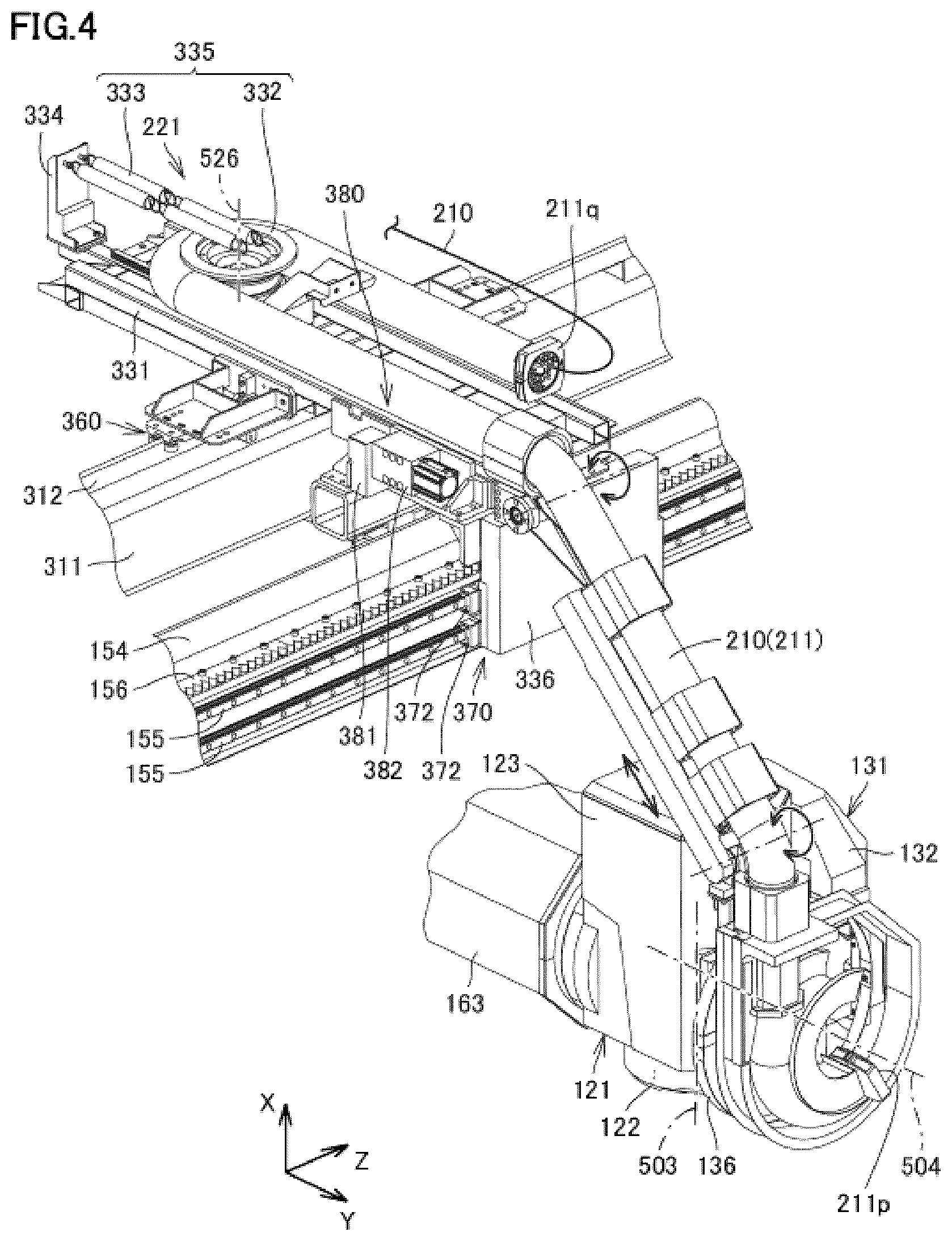 Patent US12311442 Figure 4 – Processing machine