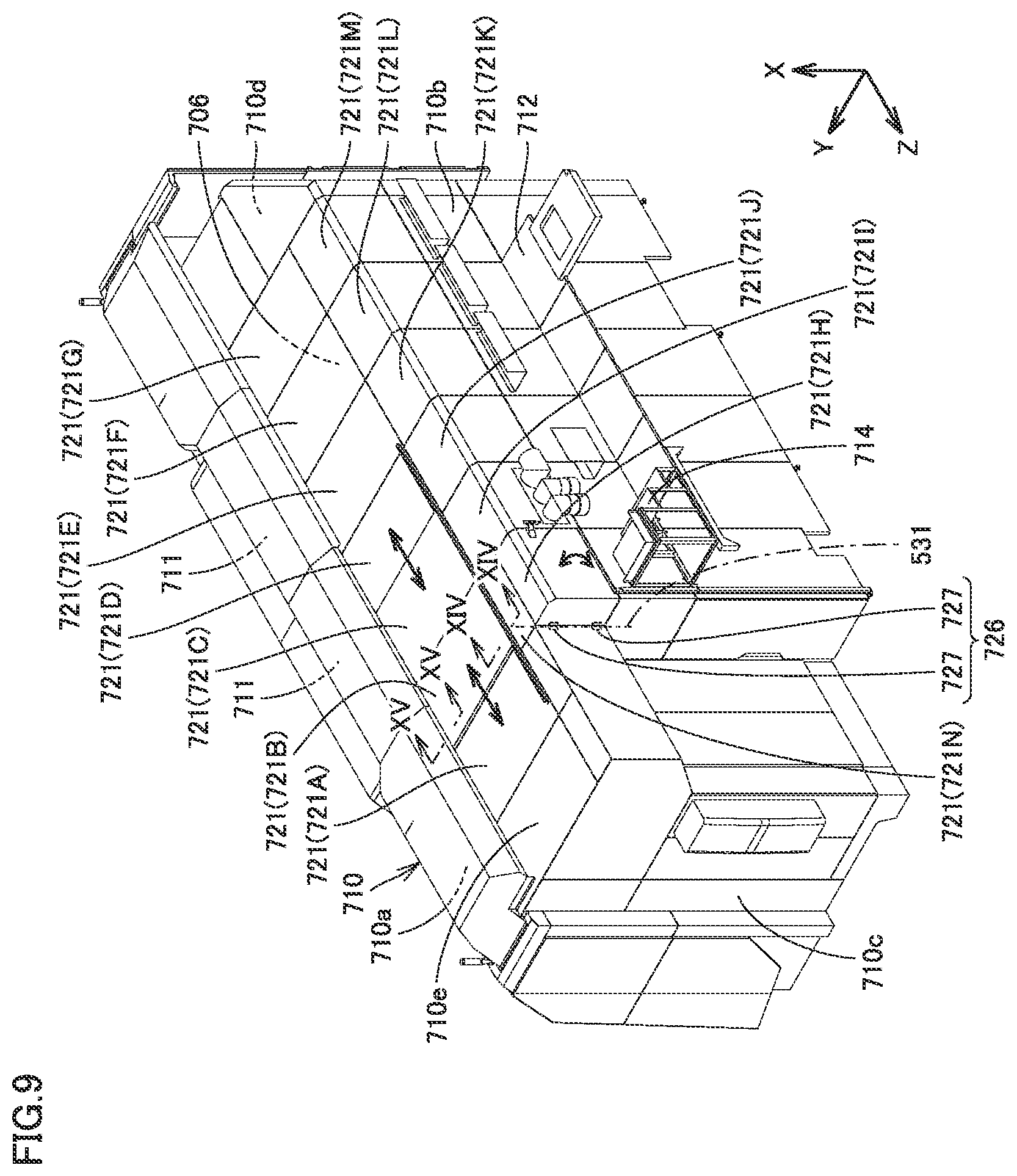 Patent US12311442 Figure 8 – Processing machine