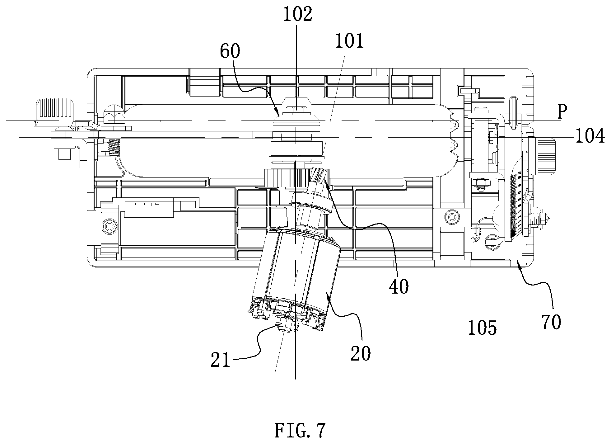 Patent US12311454 Figure 7 – Electric circular saw