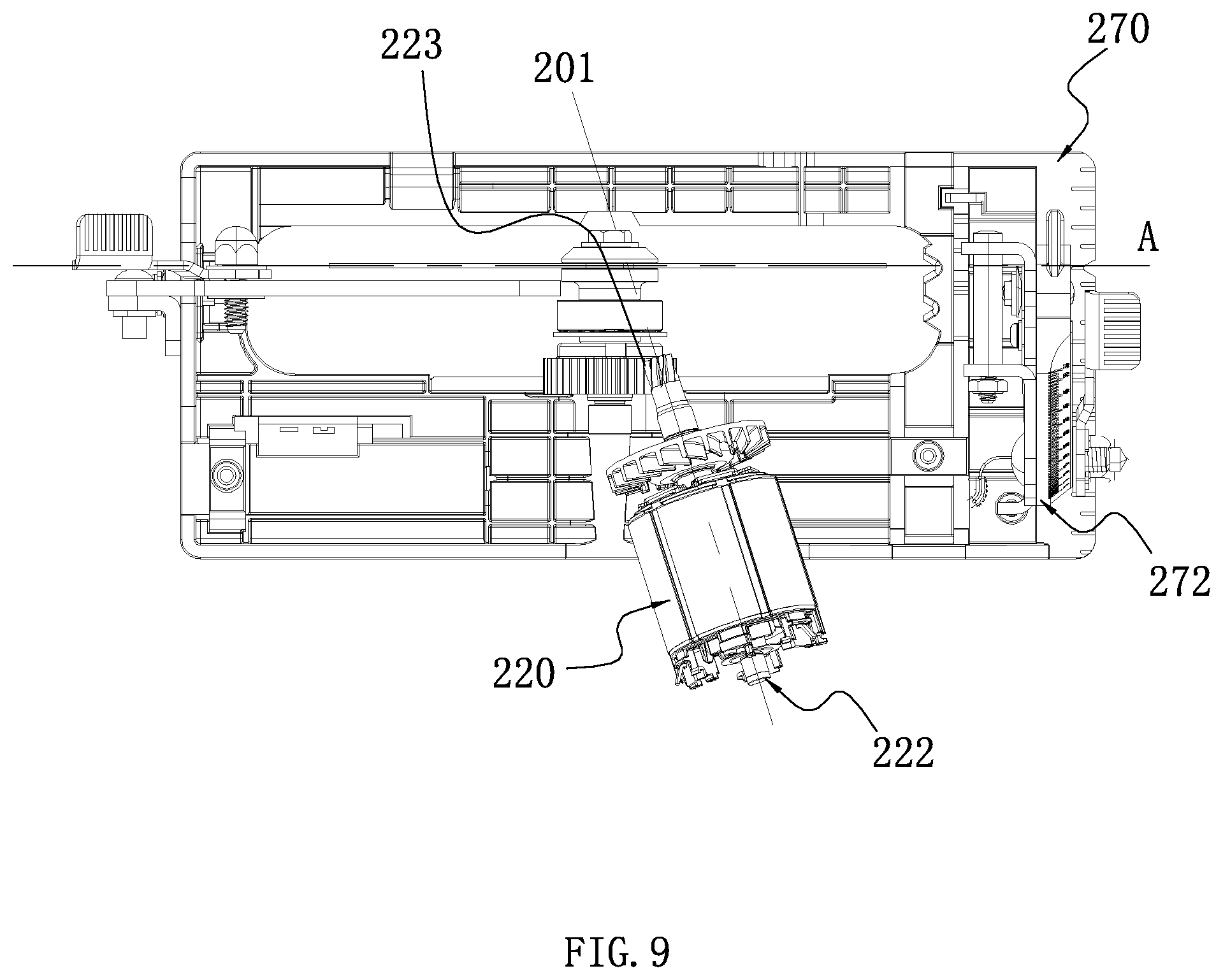 Patent US12311454 Figure 9 – Electric circular saw