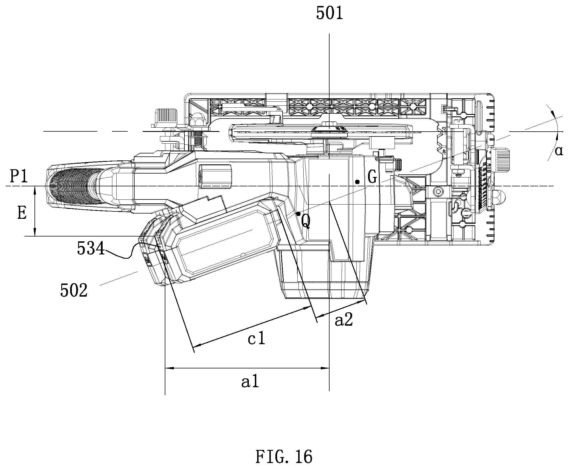 Patent US12311454 Figure 15 – Electric circular saw