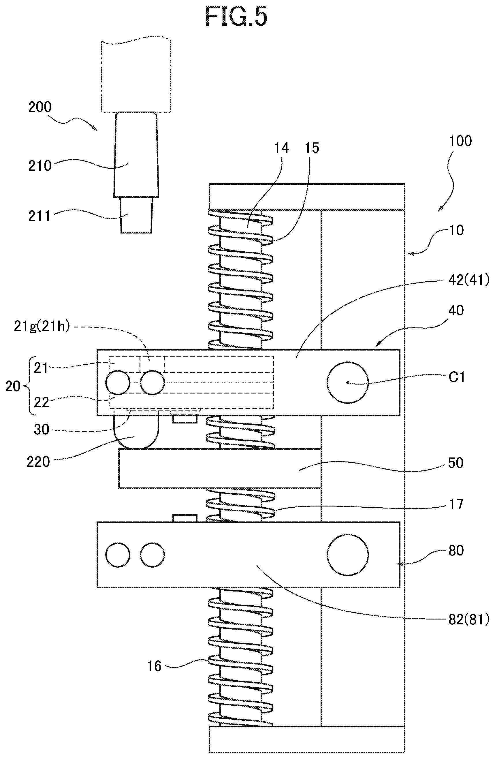 Patent US12311460 Figure 5 – Replacing and holding device for electrode tip