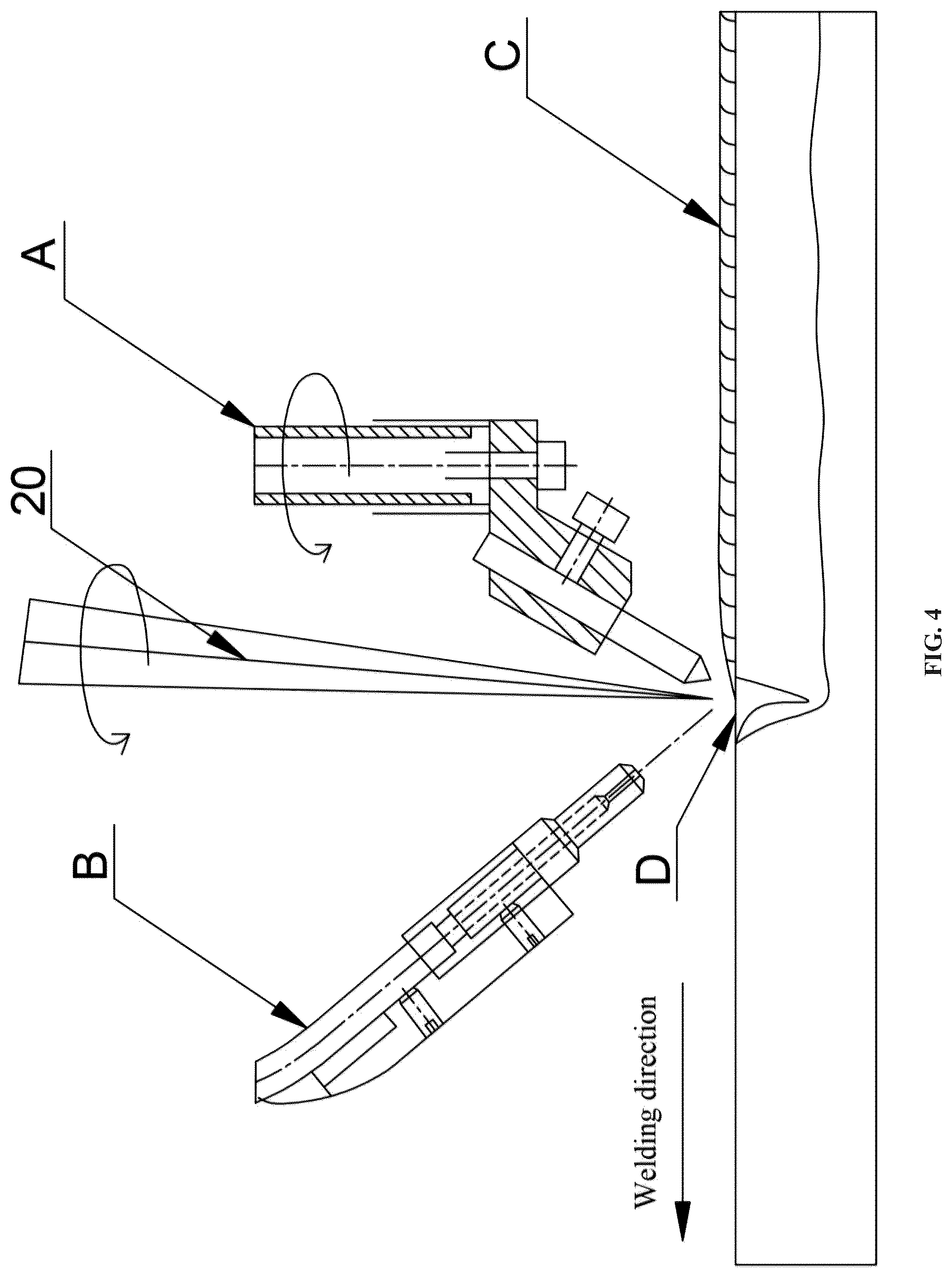 Patent US12311463 Figure 4 – Narrow gap laser-TIG arc hybrid welding apparatus and method